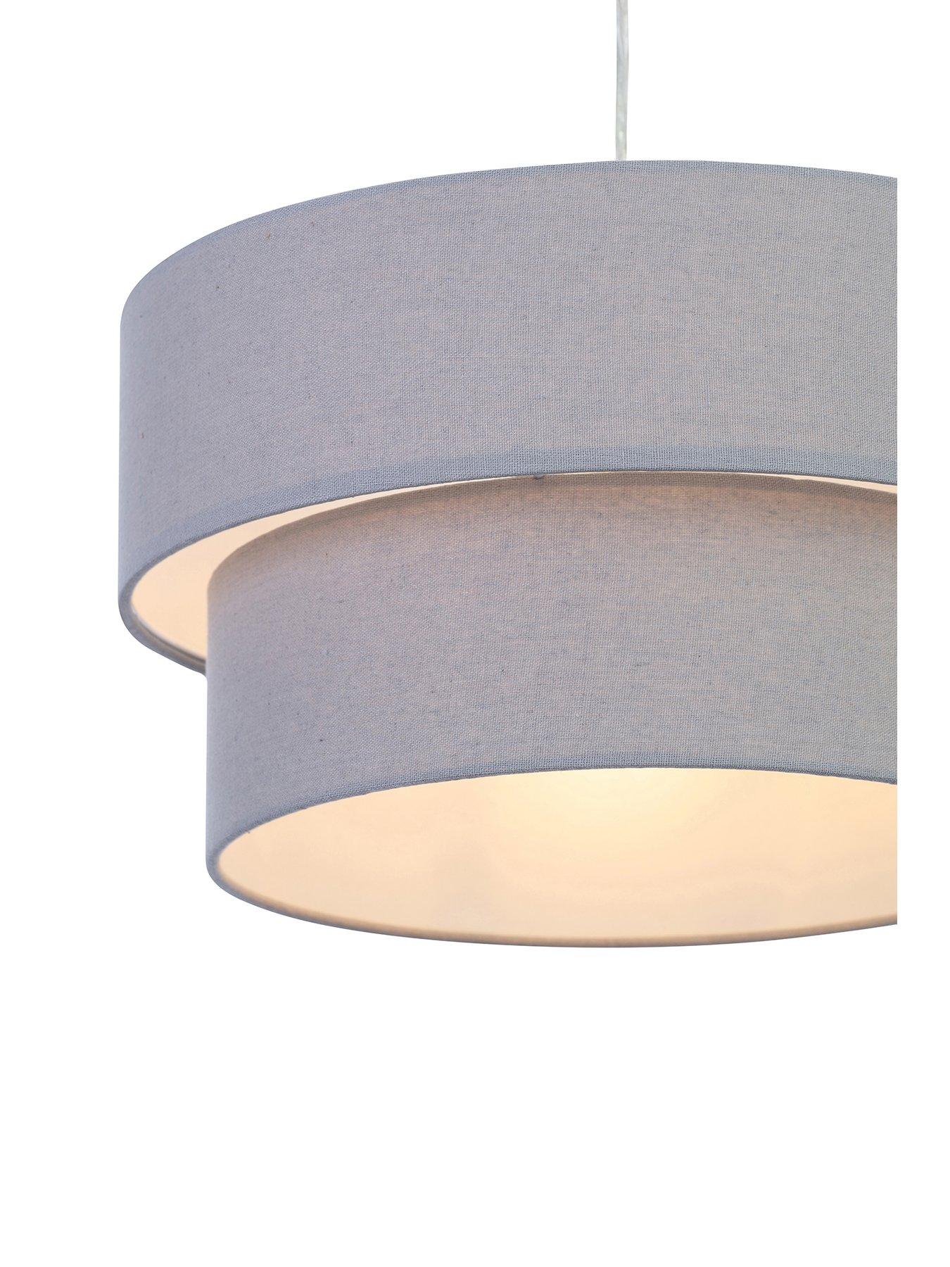 Image 6 of 6 of The Very Collection Tuscon Tiered Lightshade - Grey