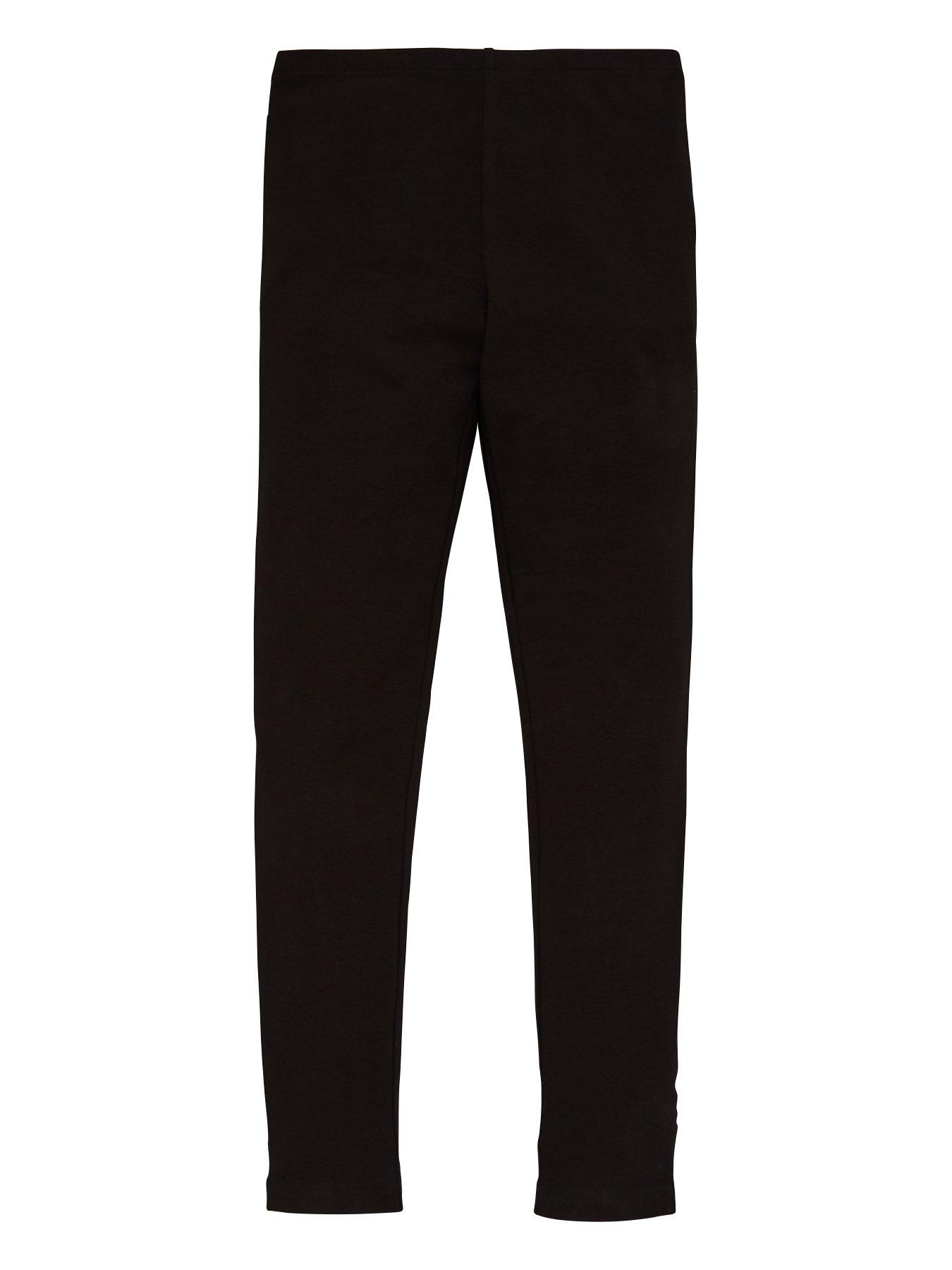 Image 2 of 4 of The Very Collection Girls 2 Pack Black Basic Leggings