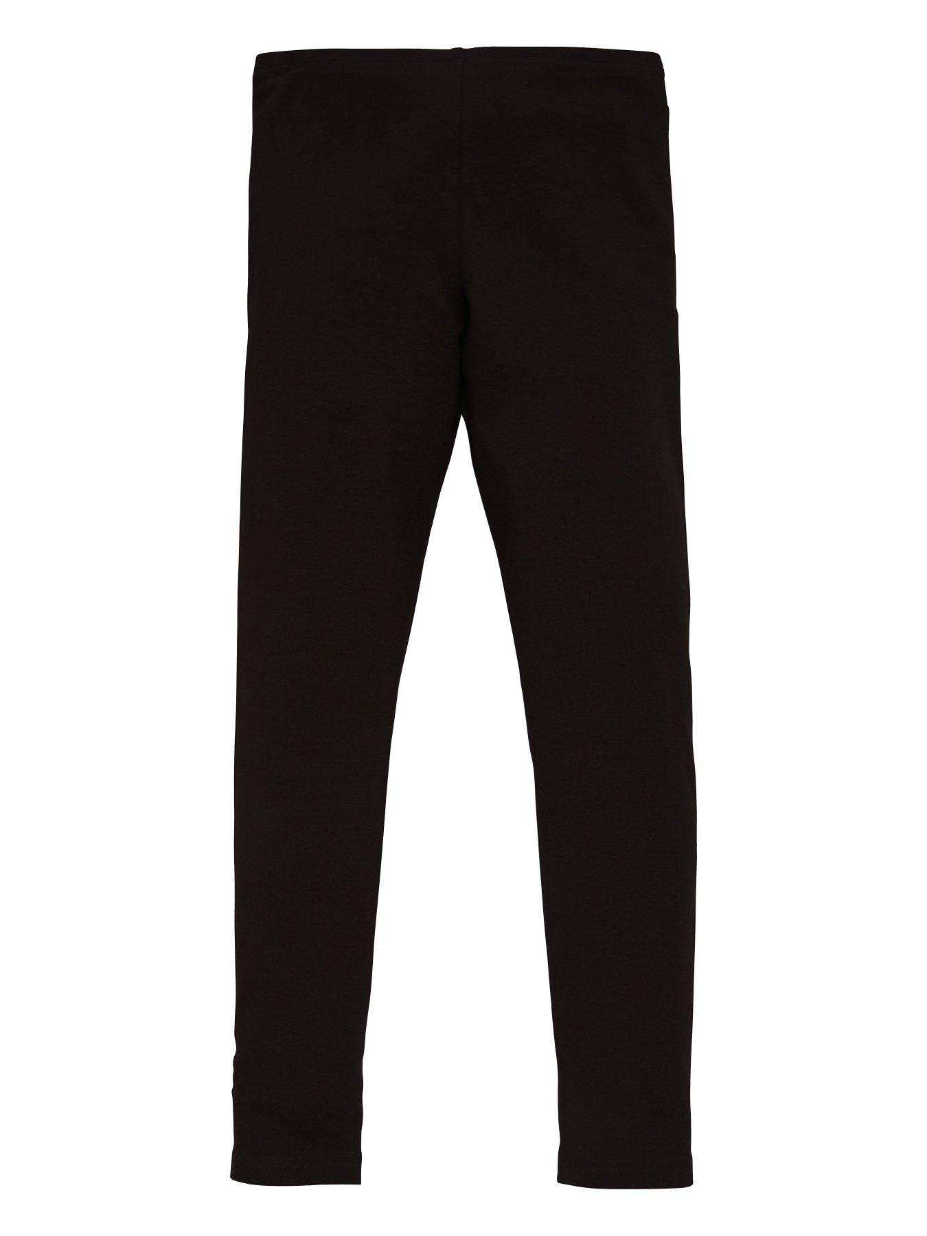 Image 3 of 4 of The Very Collection Girls 2 Pack Black Basic Leggings