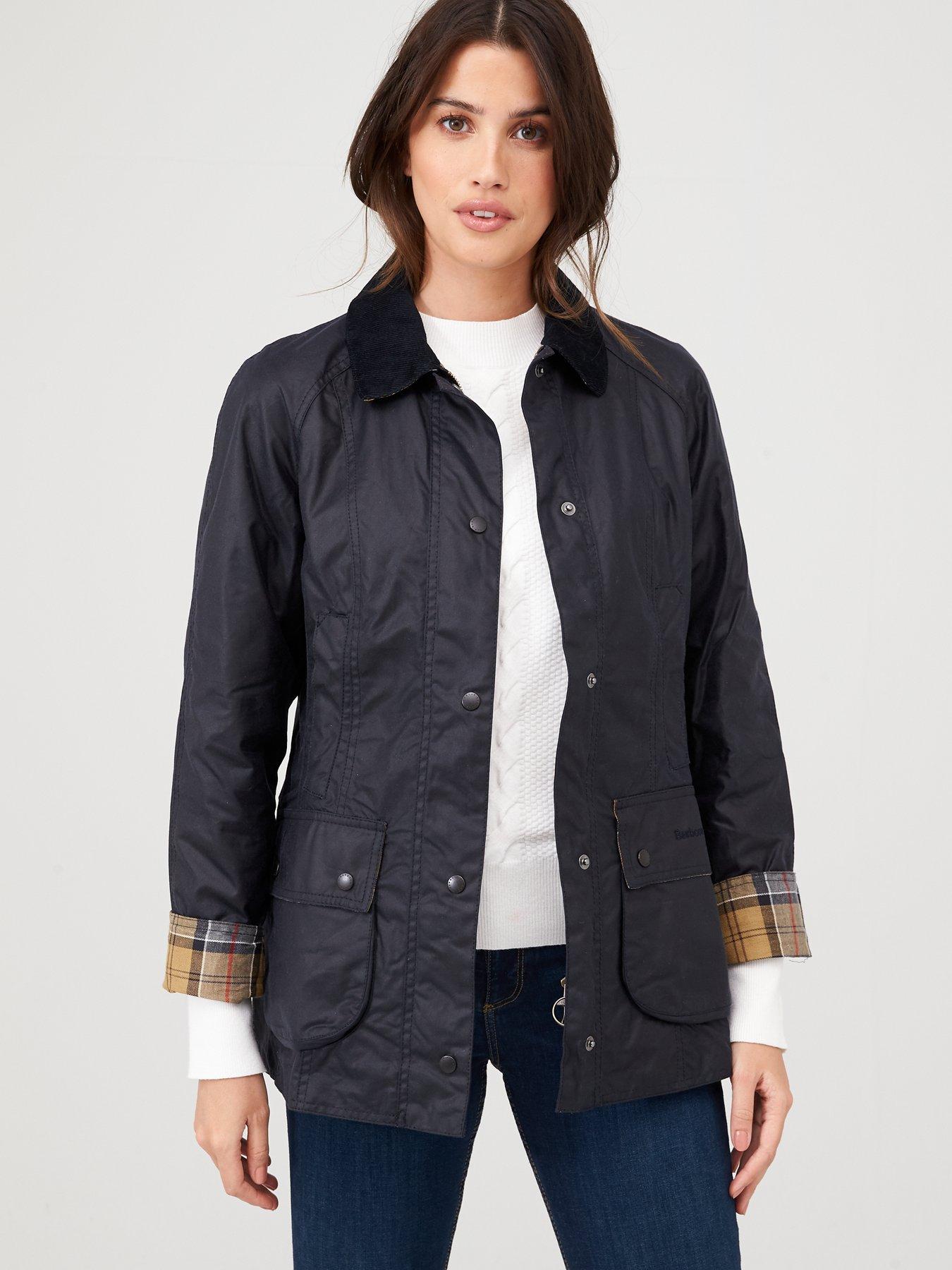 undefined Beadnell Wax Jacket - Dark Navy