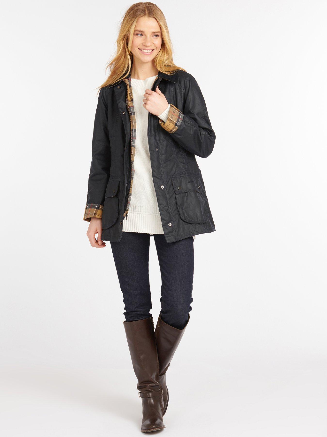 Navy barbour store jacket womens