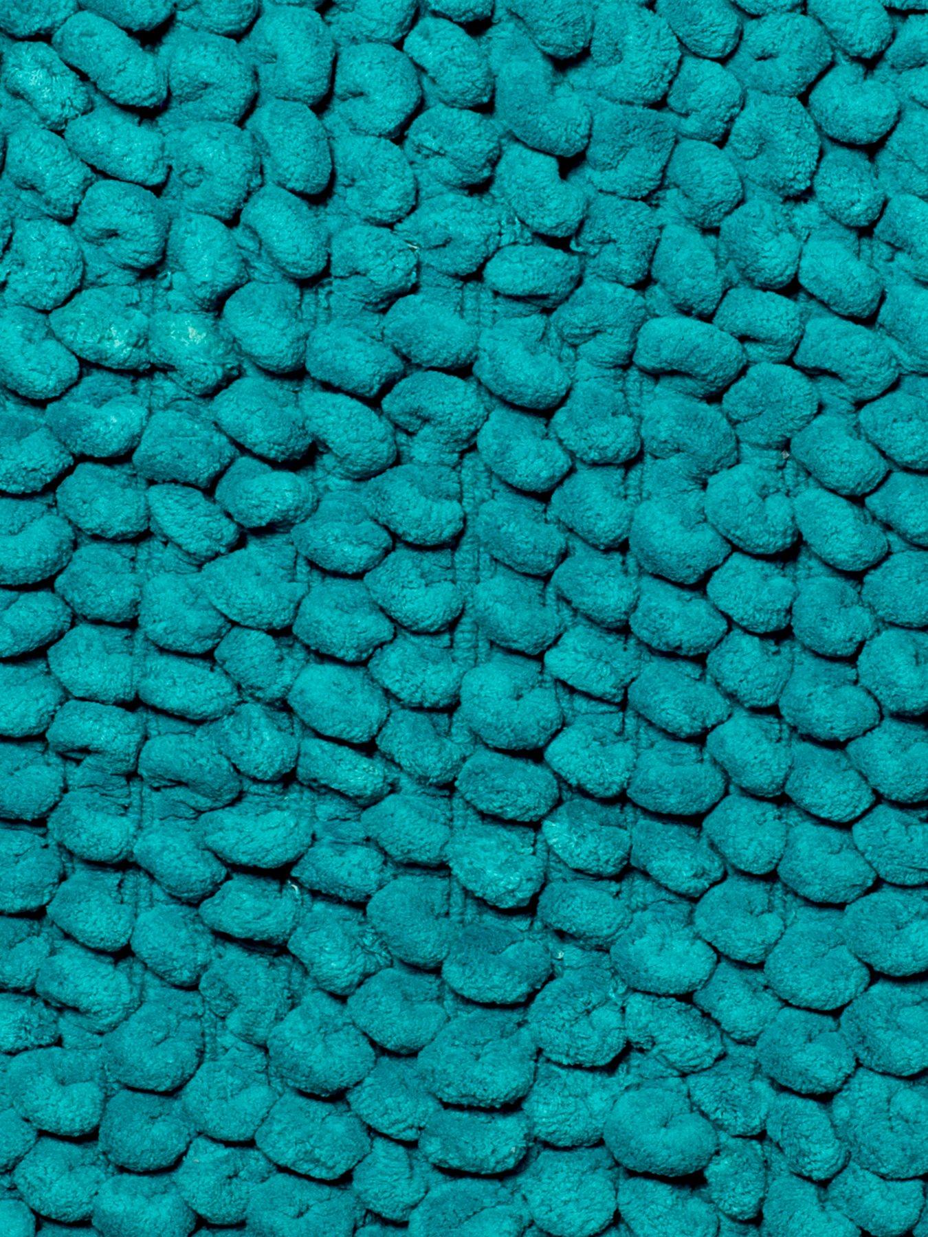 Image 6 of 6 of Croydex Chevron Shower Curtain and Bathmat Set &ndash; Aqua