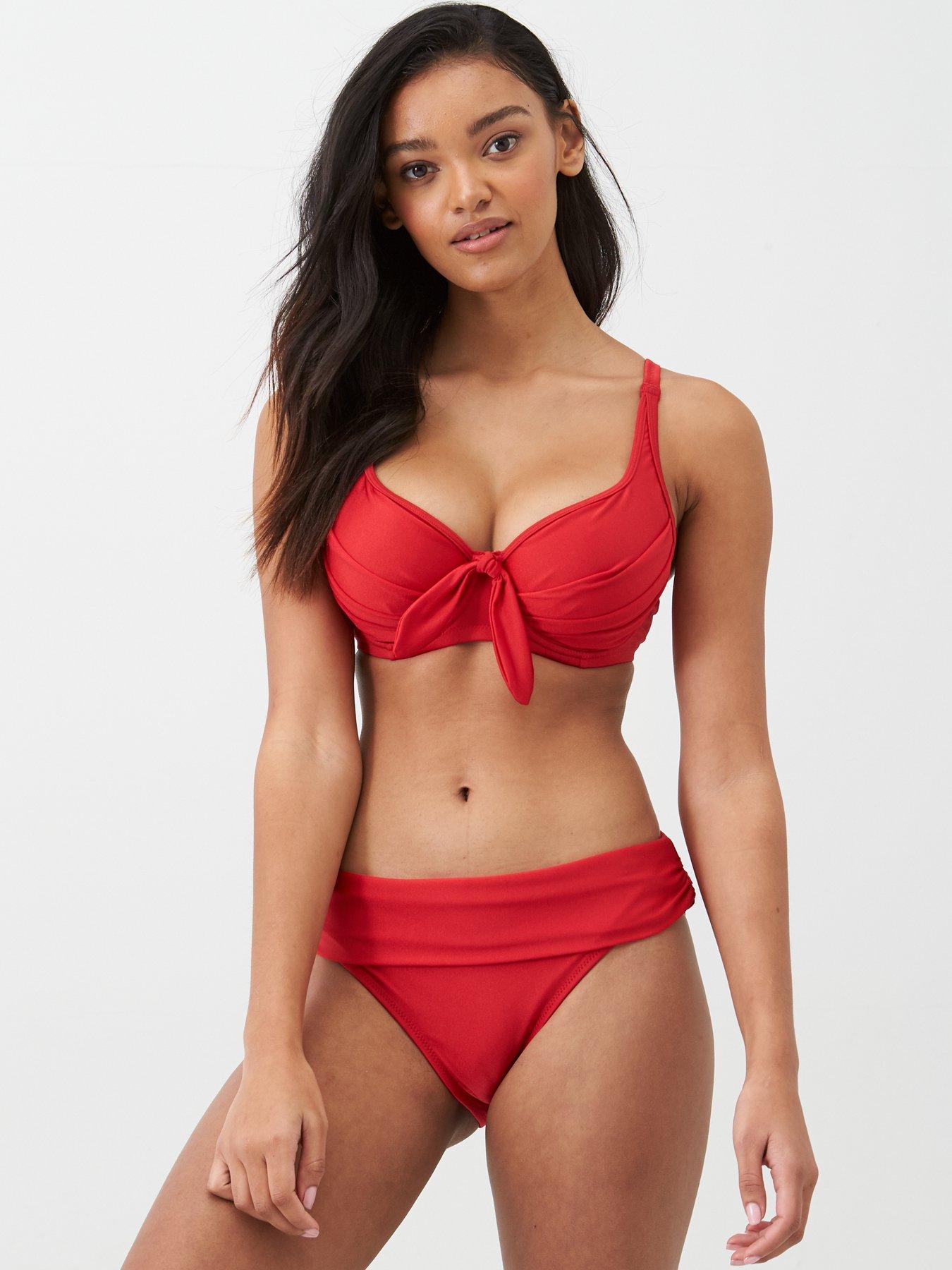 Image 1 of 4 of Pour Moi Azure Underwired Lined Non Padded Top - Red