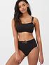 pour-moi-sol-beach-strapless-underwired-bandeau-top-blackfront