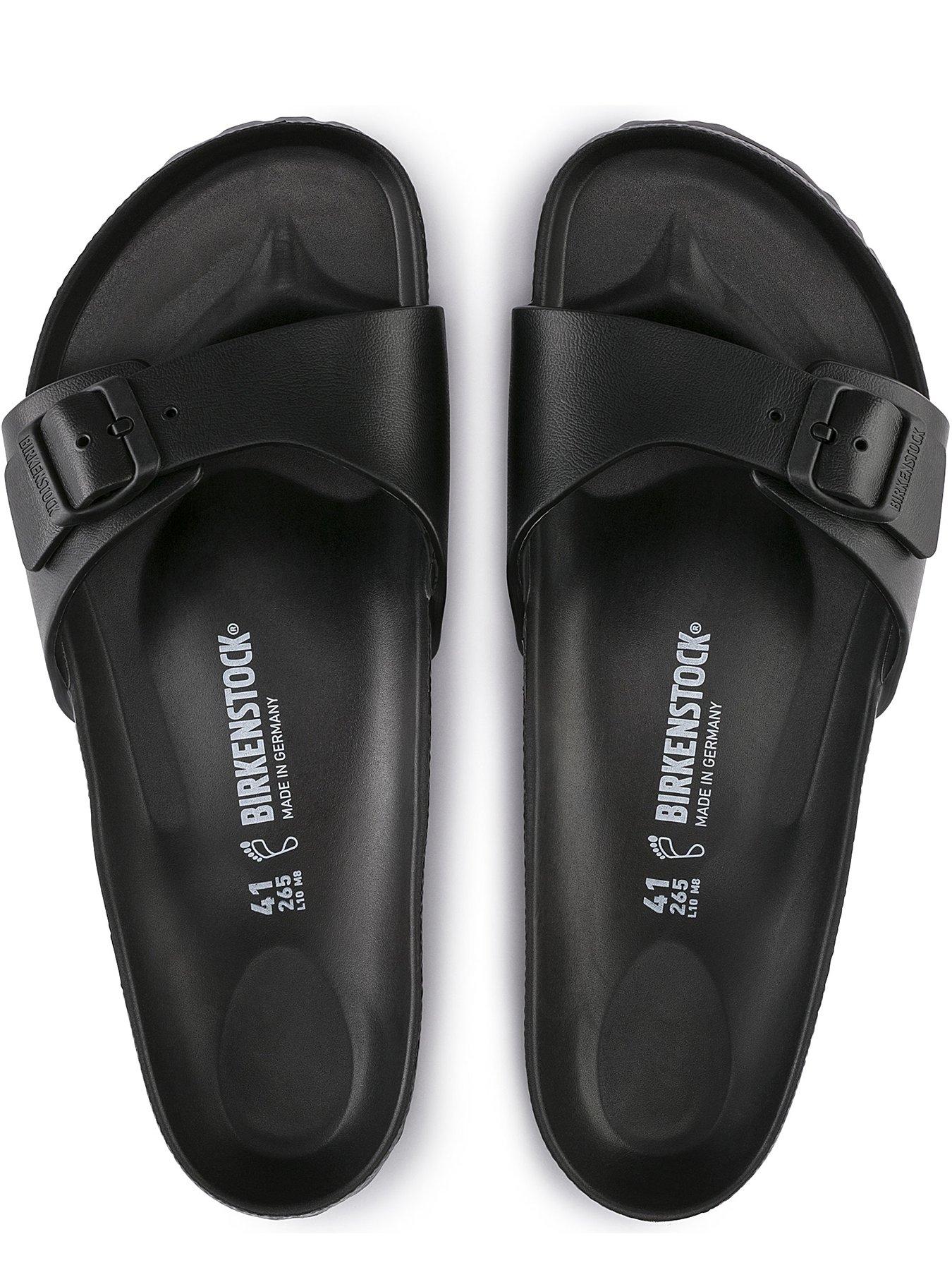 Birkenstock madrid eva 2024 black flat slides