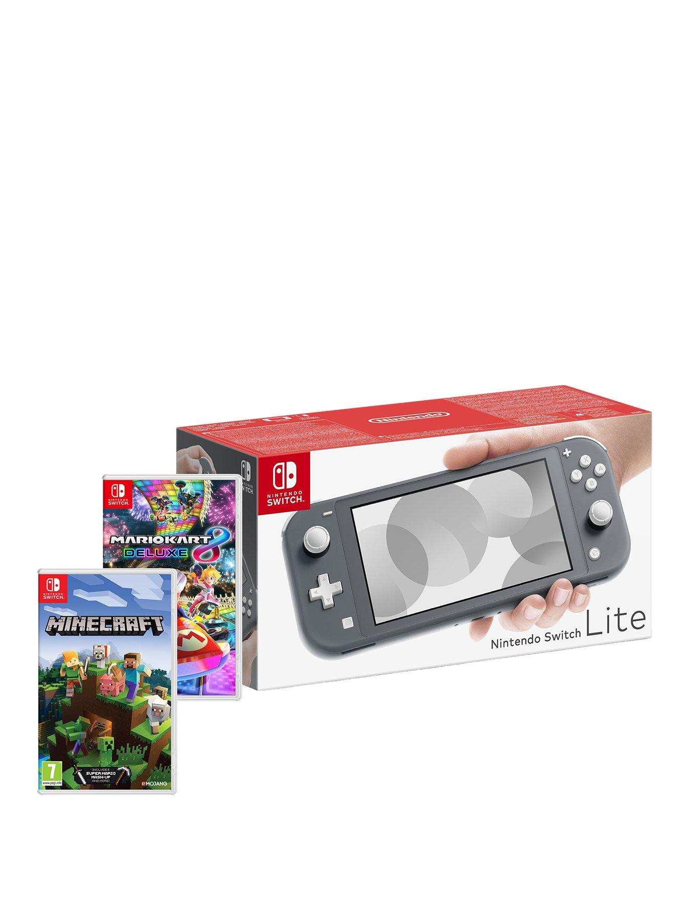 Image 1 of 6 of Nintendo Nintendo Switch Lite Console with Minecraft &amp; Mario Kart 8