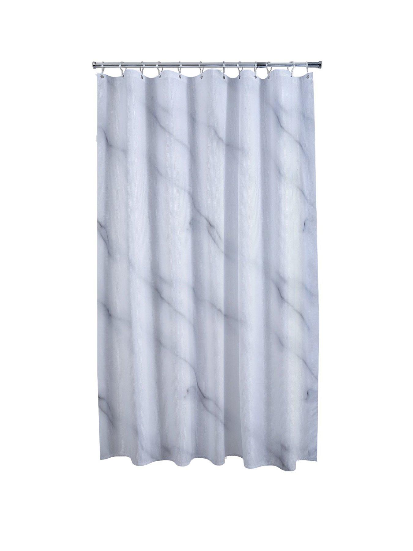 Geometry Shower Curtains Fabric Starfish Bath Curtain Brown Black Striped  Hooks Rings For Bathroom Curtains Home Decor Supplies