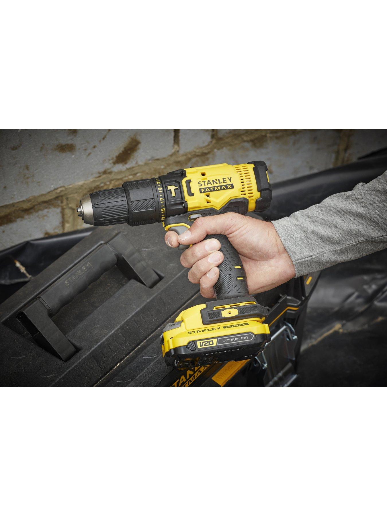 stanley-fatmax-v20-18v-combi-hammer-drill-kit-sfmcd711d21-gboutfit