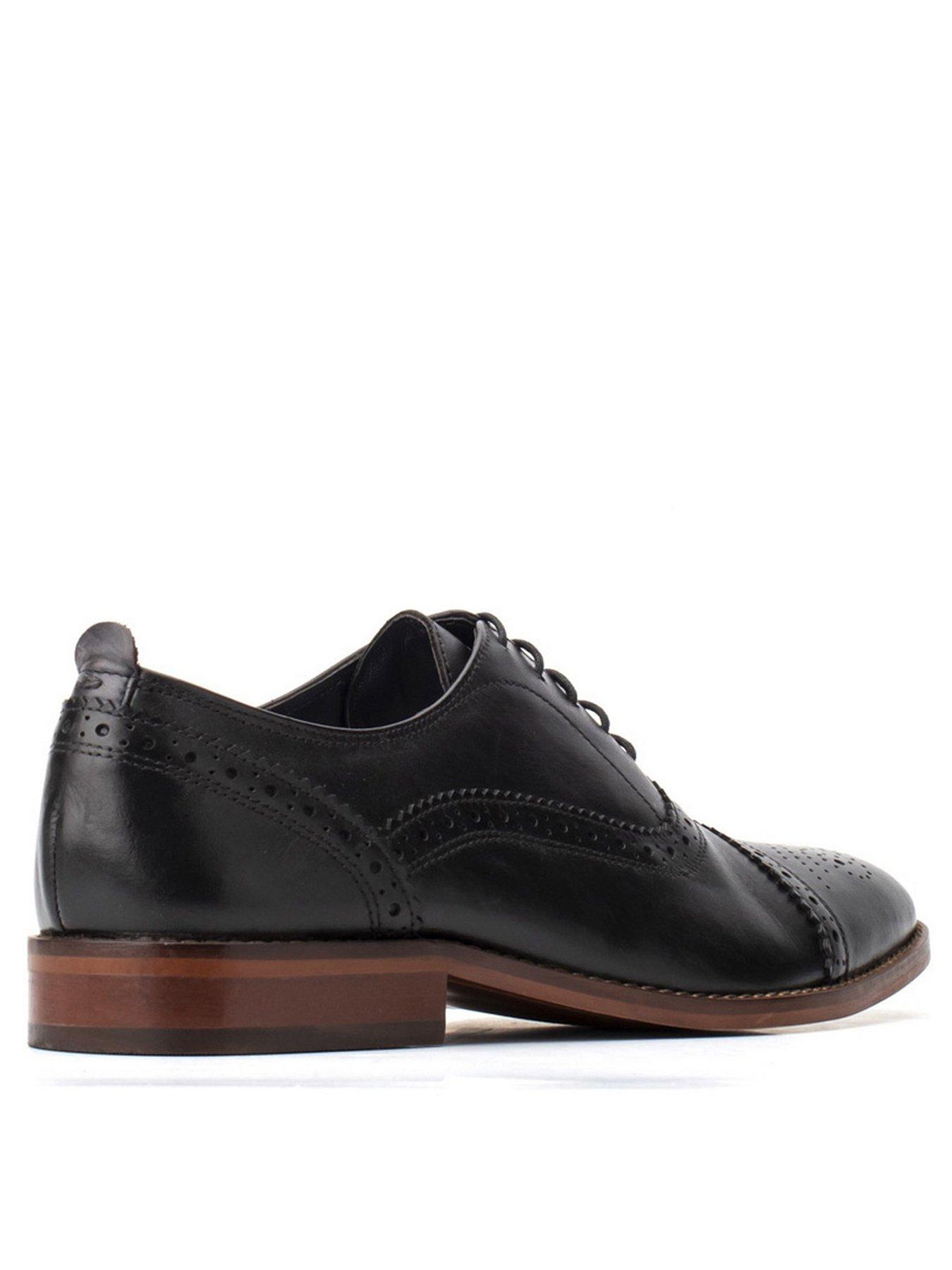 Image 2 of 3 of Base London Cast Brogue Shoe - Black