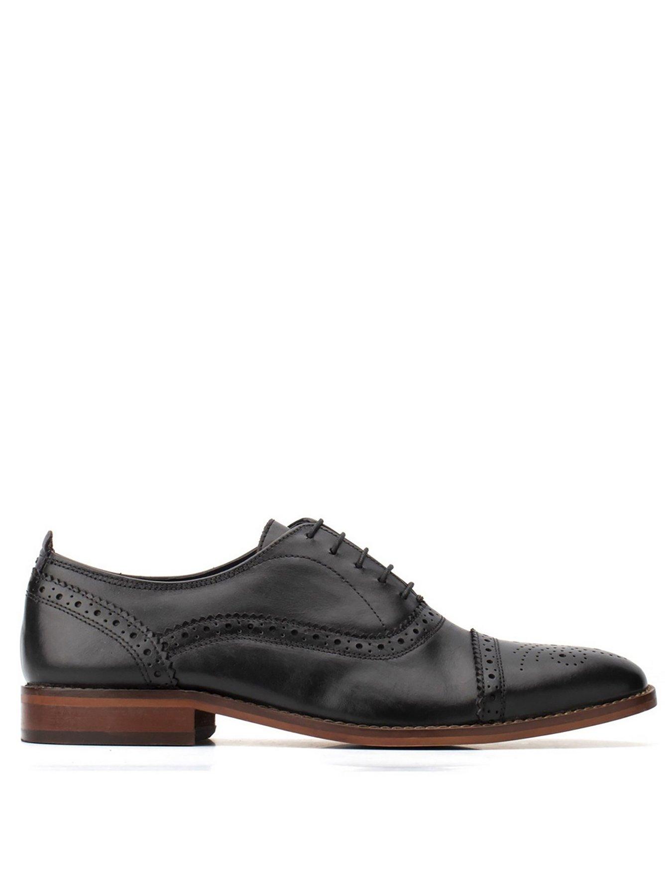 Image 3 of 3 of Base London Cast Brogue Shoe - Black