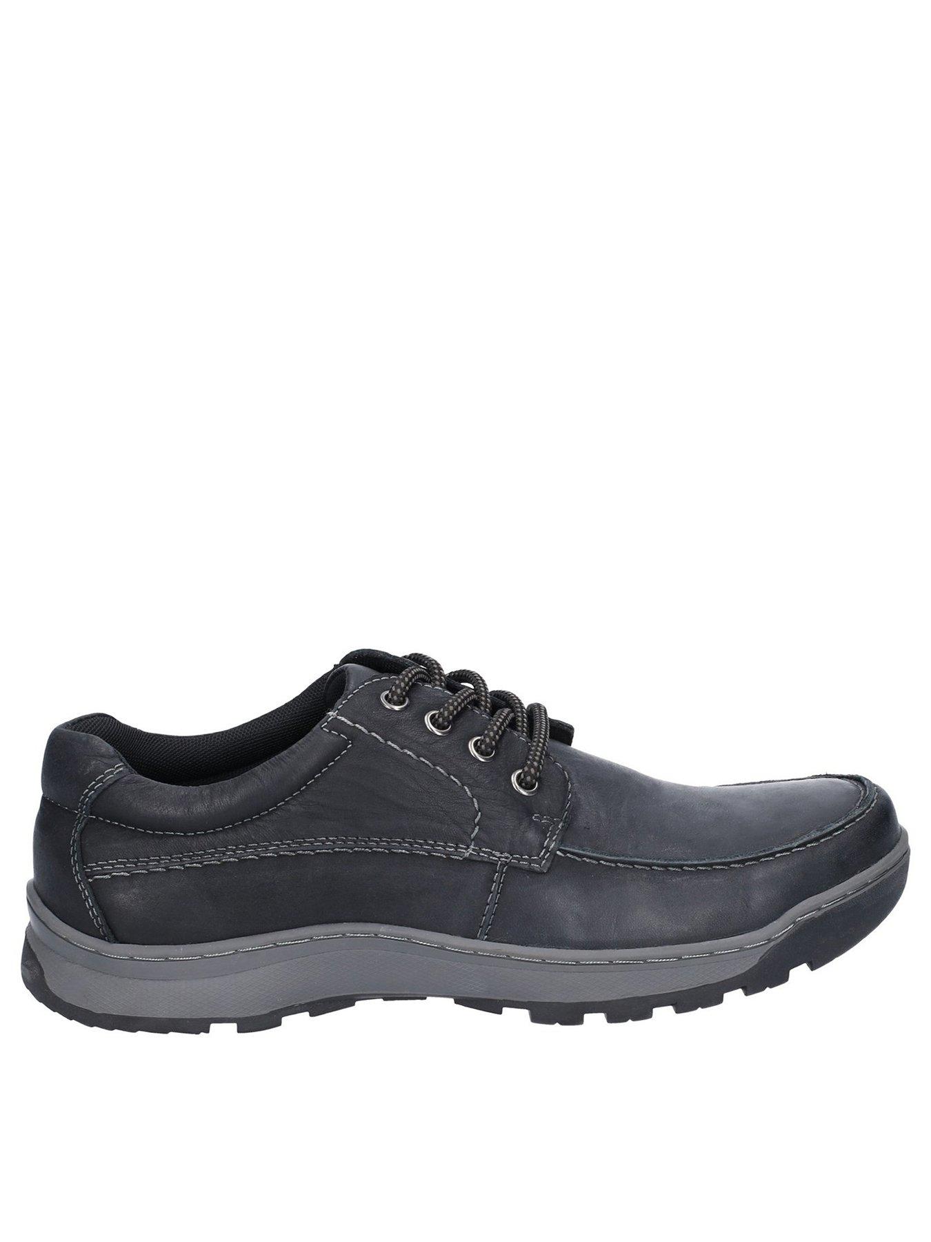 Image 1 of 4 of Hush Puppies Tucker Lace Up Shoes - Black