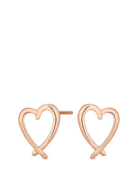 simply-silver-simply-silver-14ct-rose-gold-plated-sterling-silver-open-heart-stud-earrings