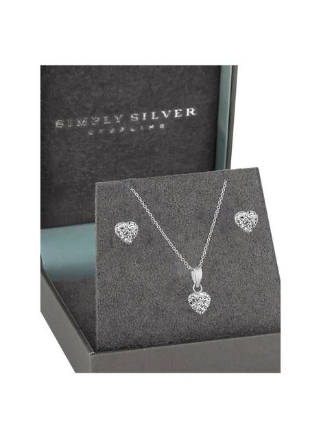 simply-silver-gift-boxed-sterling-silver-925-pave-heart-jewellery-set-7mm