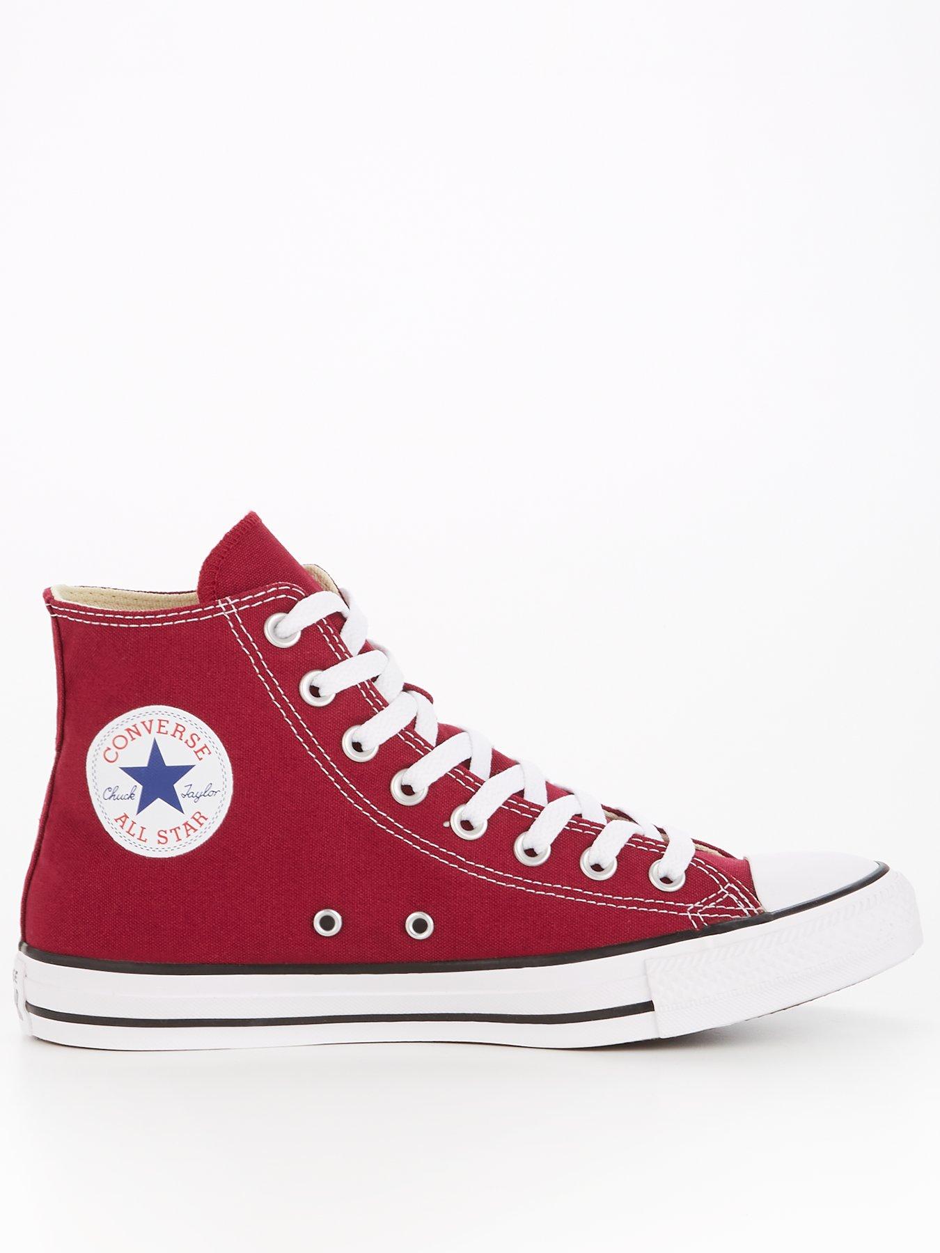 Mens red 2025 converse high tops