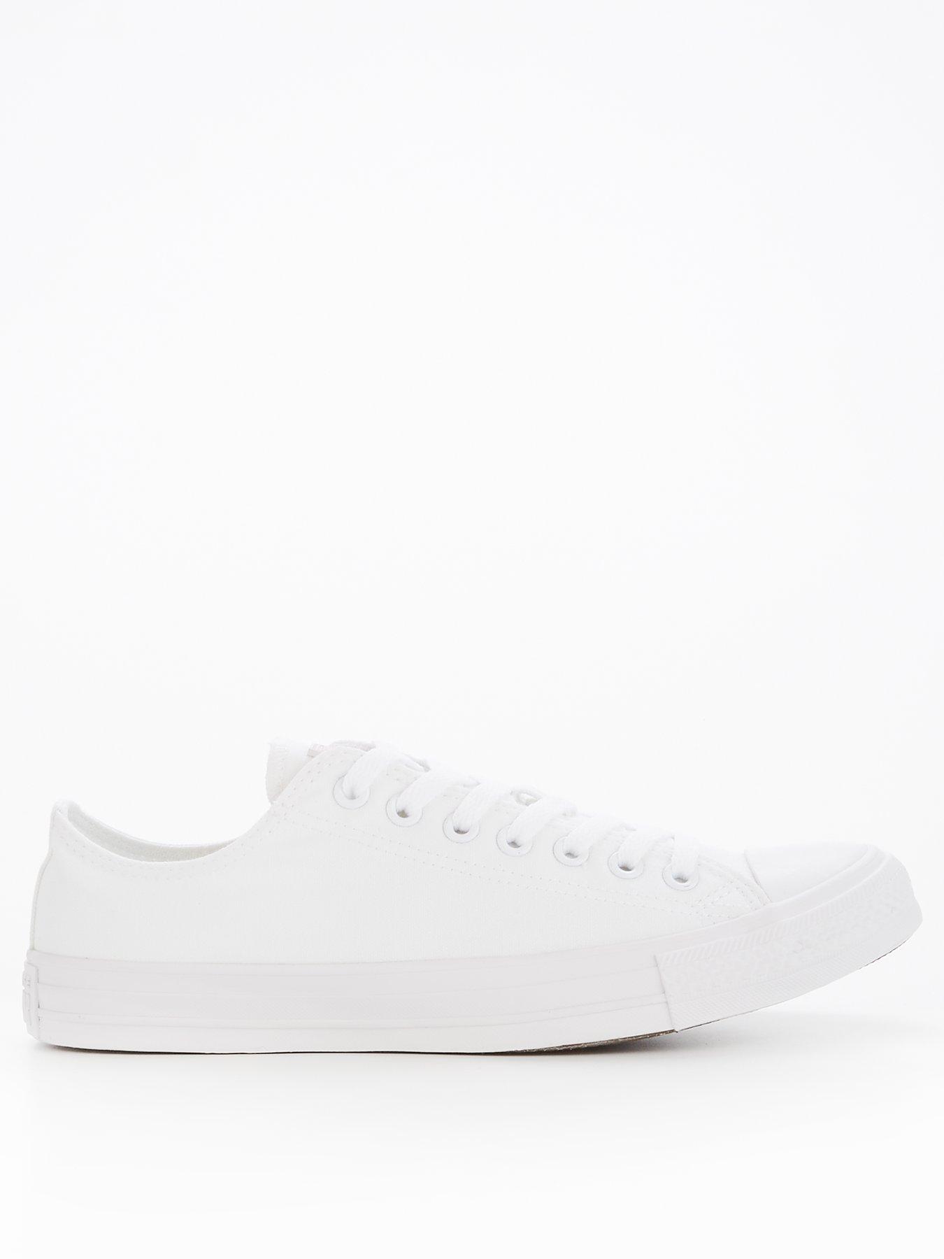 Mens white cheap canvas converse