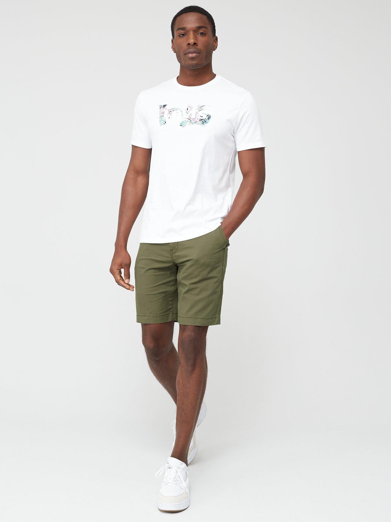 Levi's Standard Taper Fit Chino Shorts - Bunker Olive | Very Ireland
