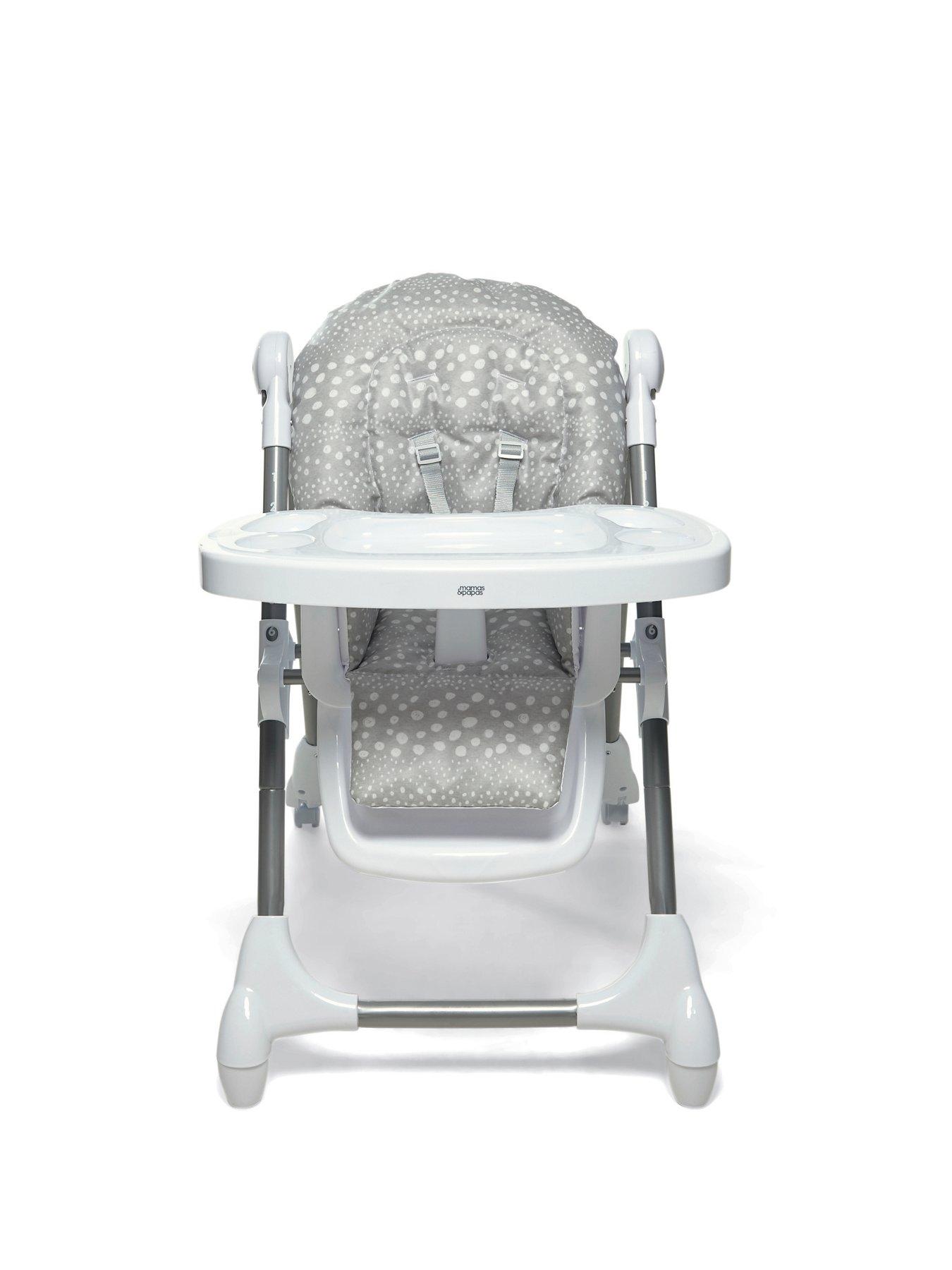 mamas-papas-snax-highchair-grey-spotstillFront