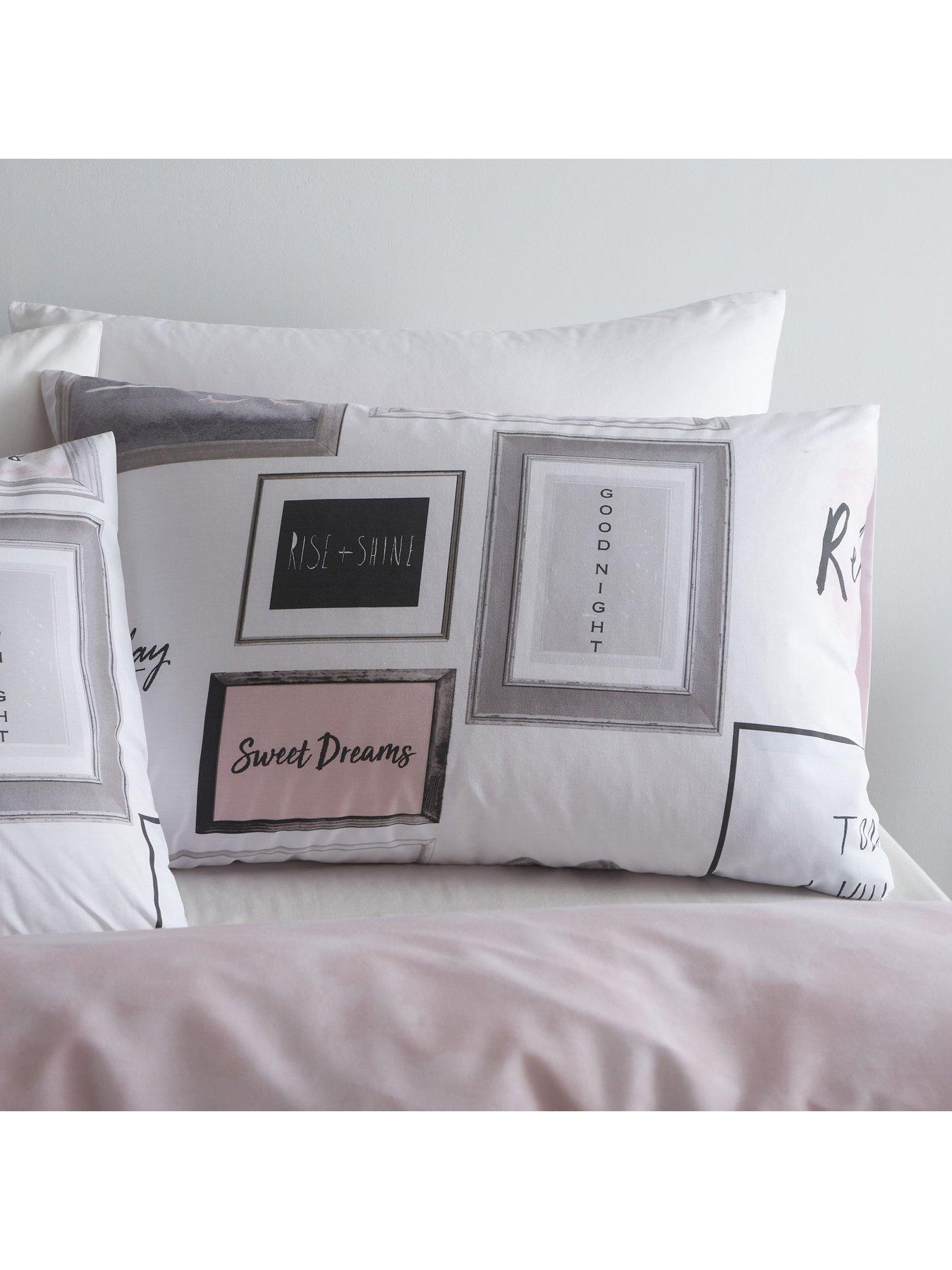 Image 3 of 7 of Catherine Lansfield Sleep Dreams Duvet Cover Set - Blush Pink