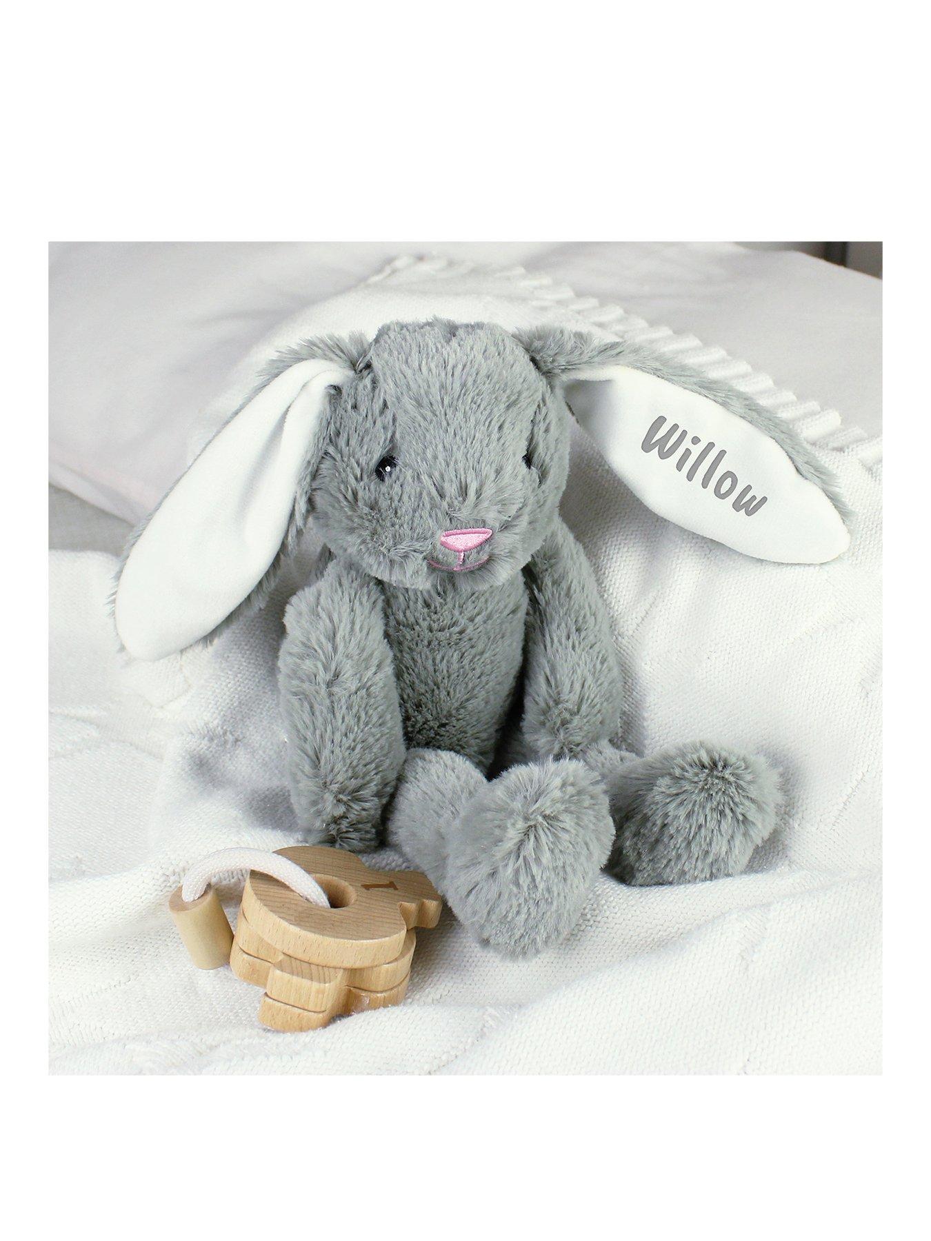 Image 1 of 4 of The Personalised Memento Company Personalised Plush Bunny