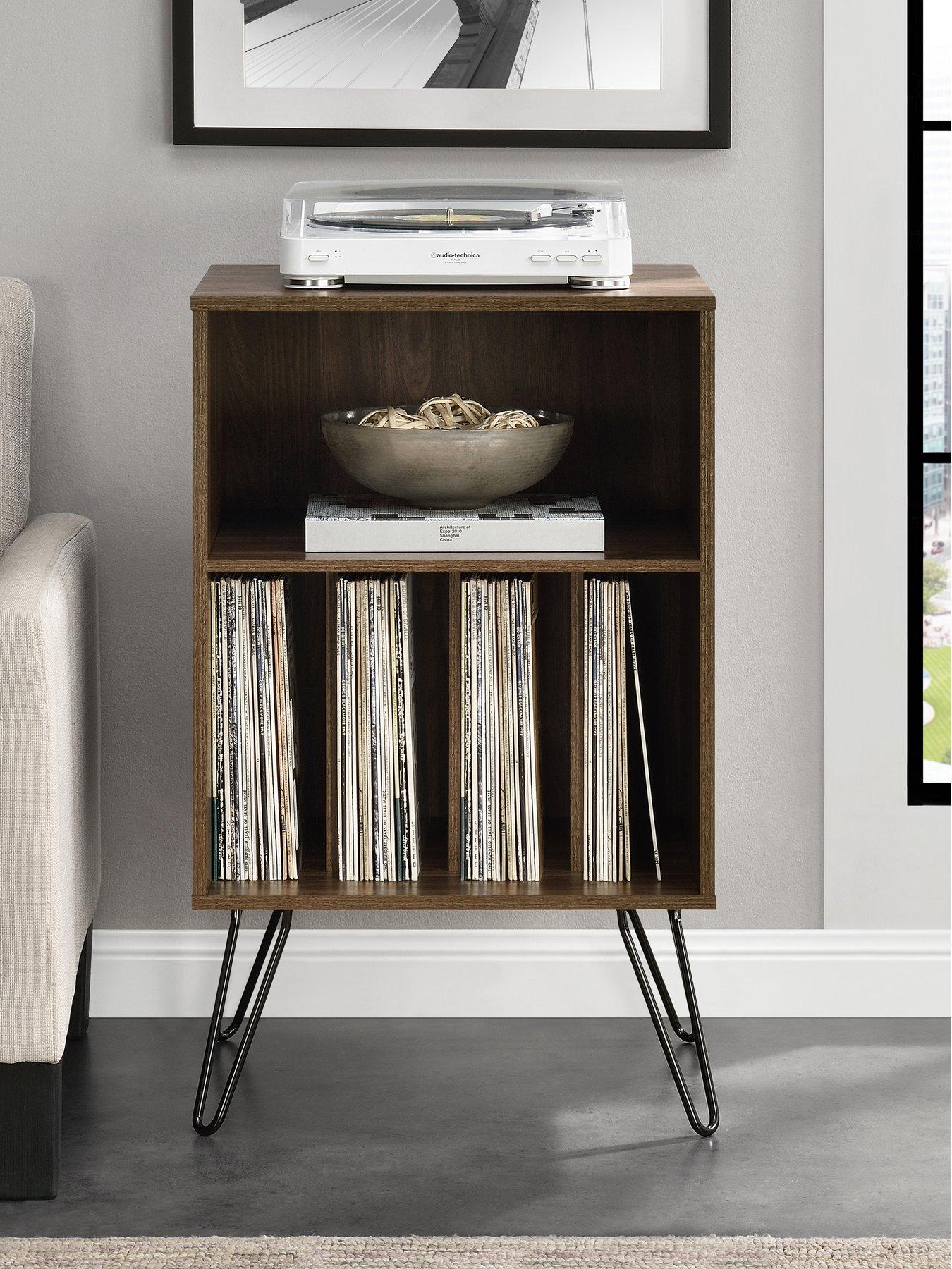 Image 4 of 4 of Novogratz Harmony Turntable Stand - Oak