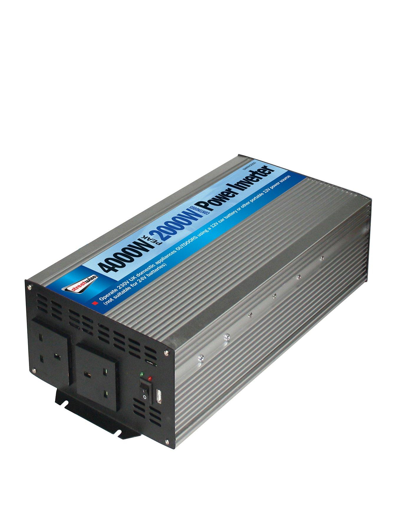Streetwize 2000 Watt / 4000 Watt Peak Inverter - Twin USB