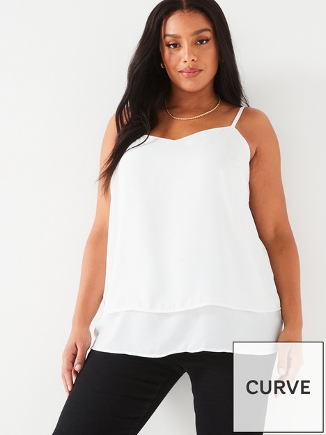 v-by-very-curve-woven-cami-top-ivory