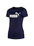 puma-essentialnbsplogo-t-shirt-navynbspfront