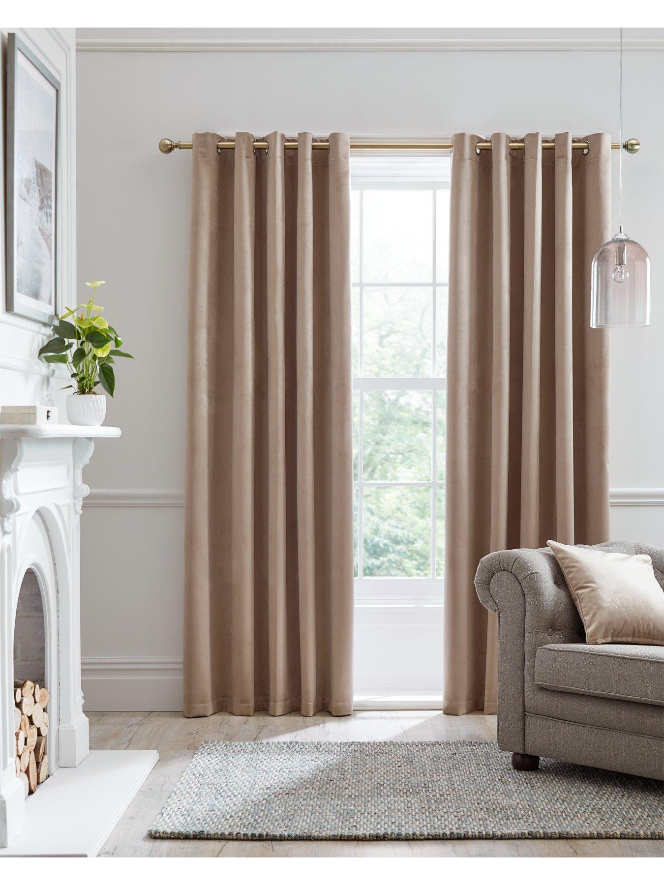 undefined Montrose Velvet Blackout Eyelet Curtains