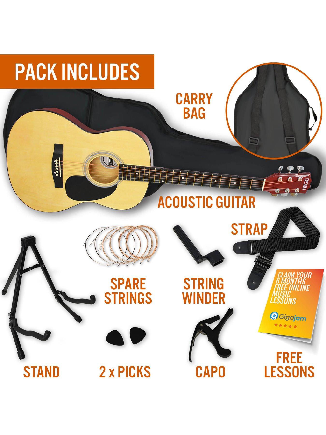 3rd-avenue-full-size-44-acoustic-guitar-pack-for-beginners-6-months-free-lessons-naturaldetail