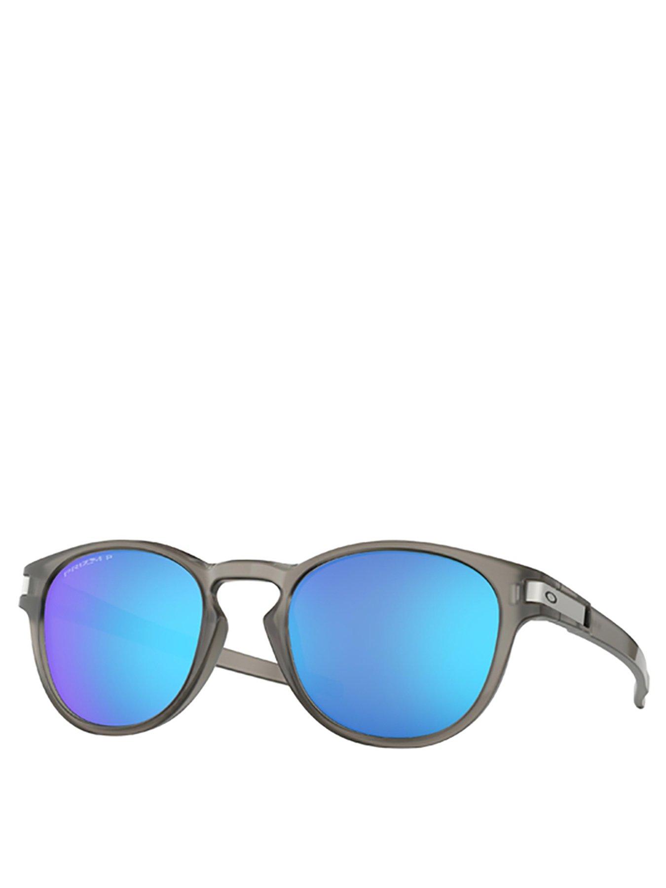 Image 1 of 4 of Oakley Oakley Latch Round Polarized Sunglasses - Grey