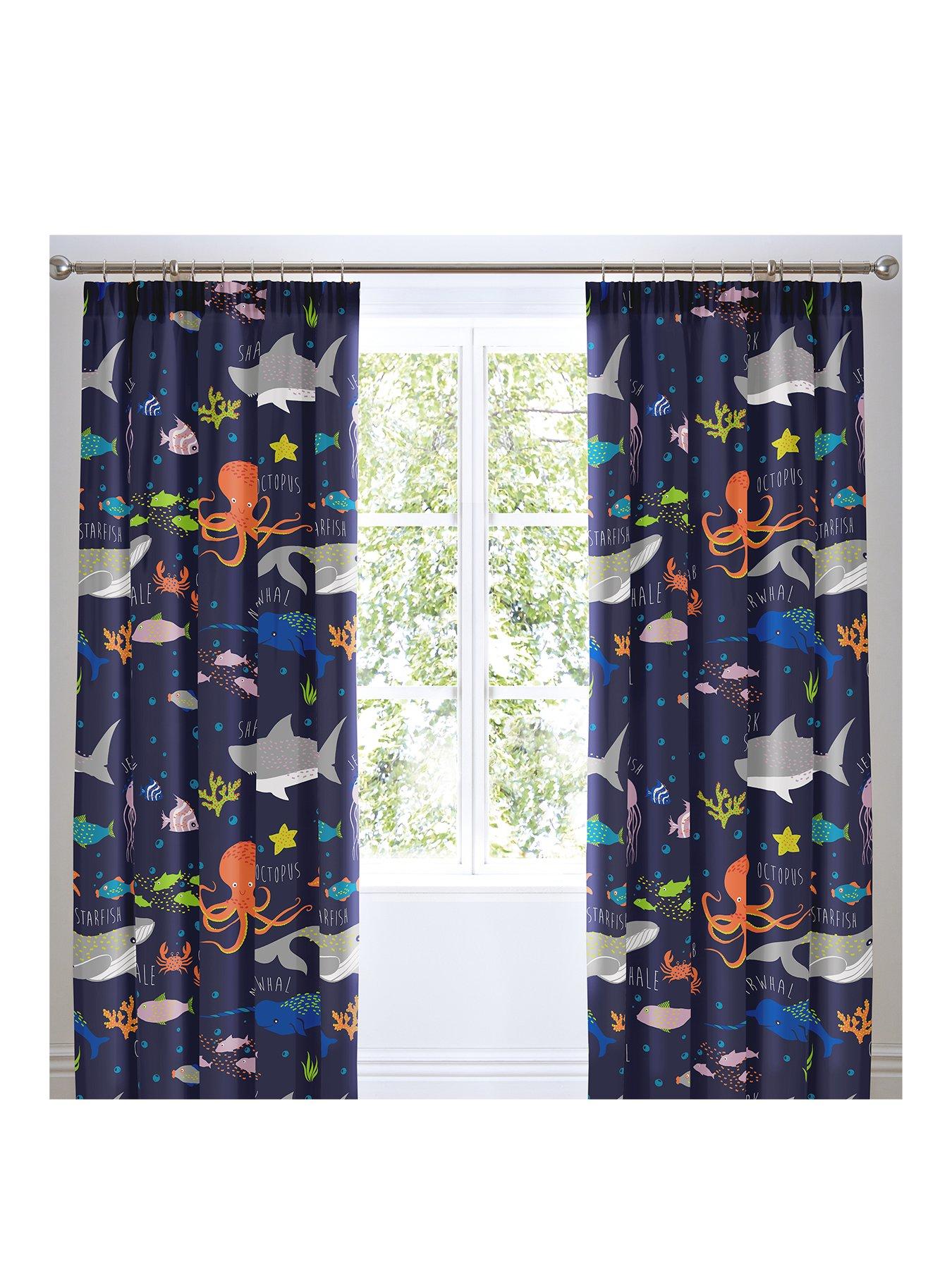 bedlam-sea-life-glow-in-the-dark-lined-pleated-curtains