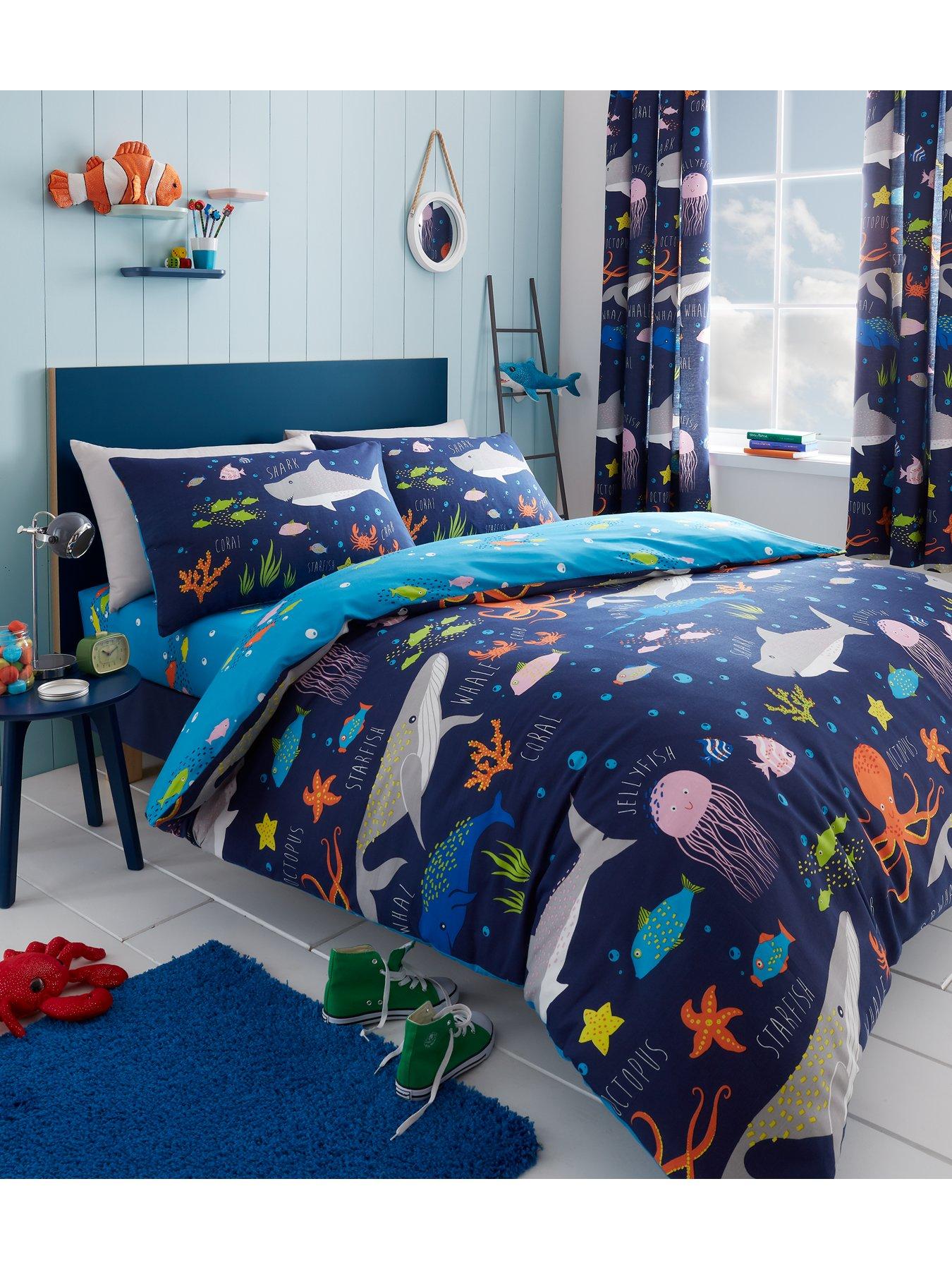 bedlam-sea-life-glow-in-the-dark-single-duvet-cover-set-multi