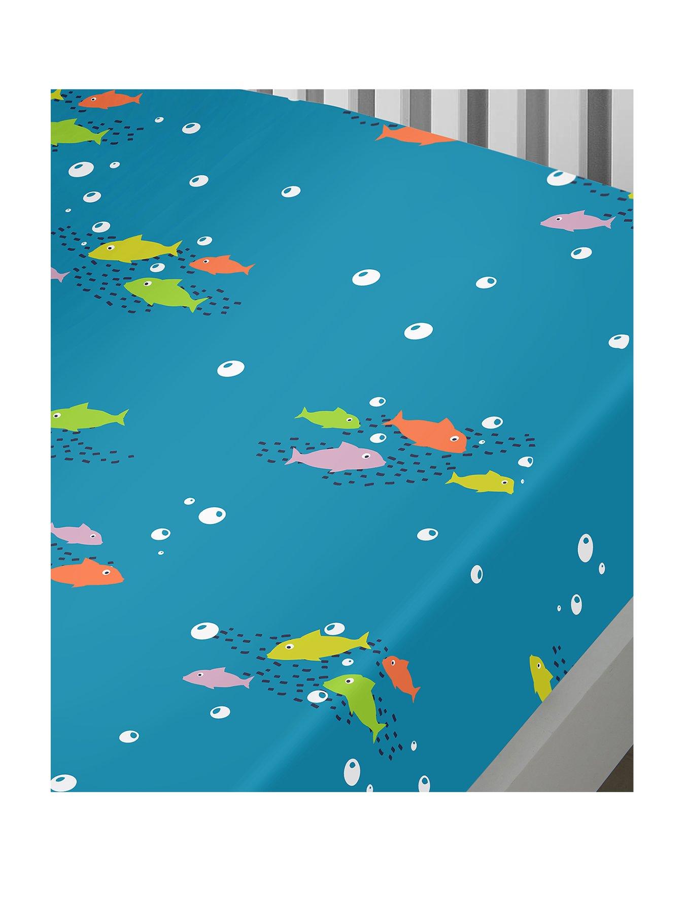 bedlam-sea-life-glow-in-the-dark-single-fitted-sheet-multi