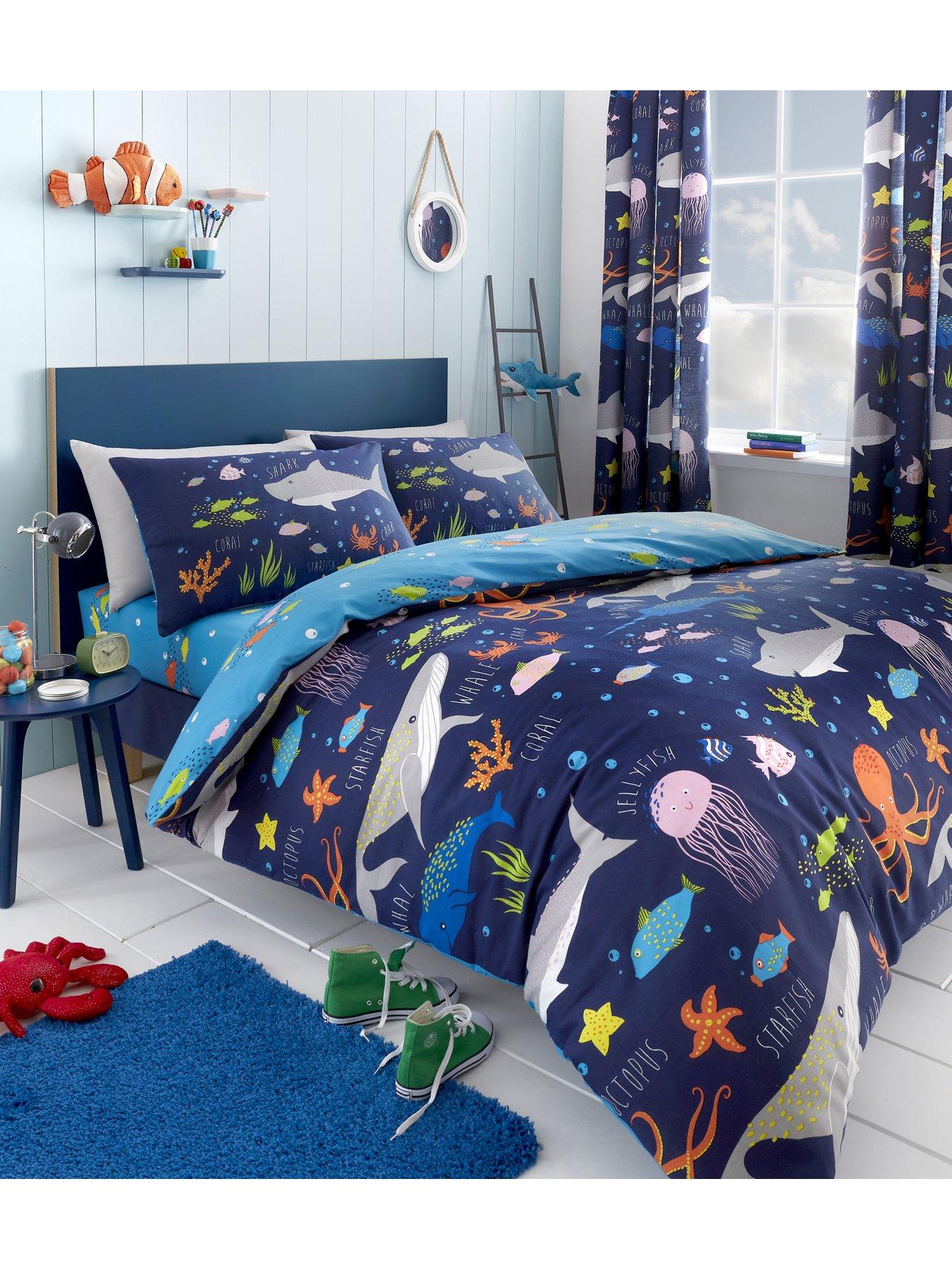 bedlam-sea-life-glow-in-the-dark-single-fitted-sheet-multiback