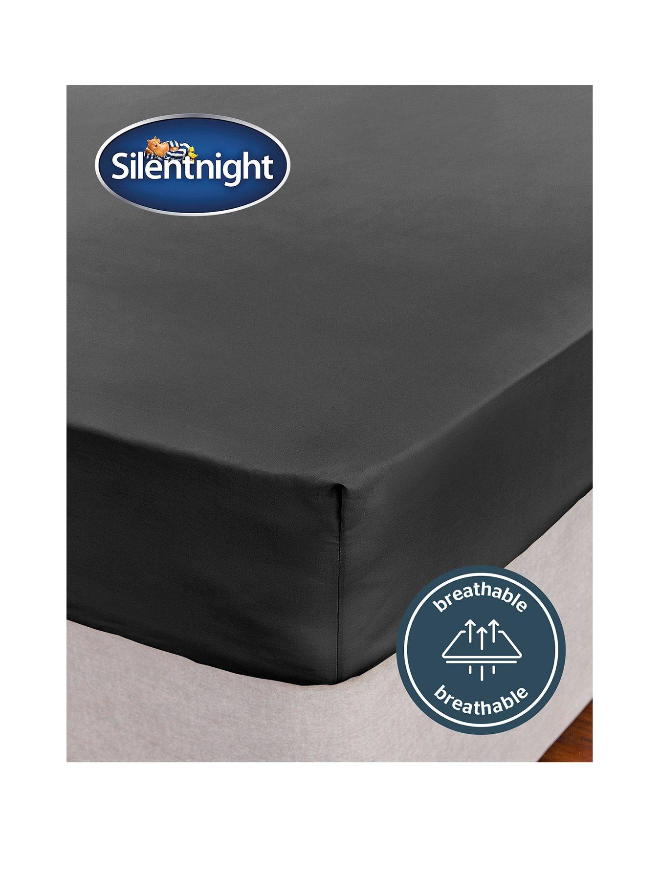 silentnight-easy-care-180-cotton-rich-fitted-sheet-charcoalstillFront