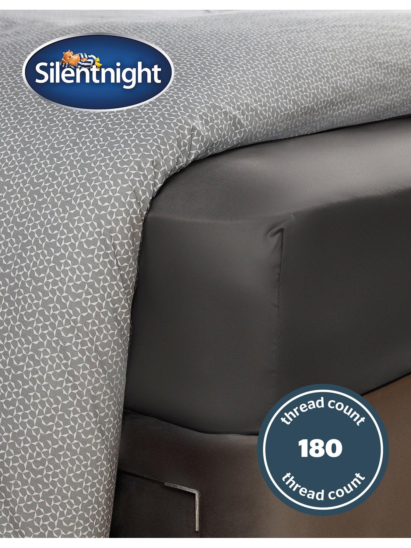 silentnight-easy-care-180-cotton-rich-fitted-sheet-charcoaloutfit