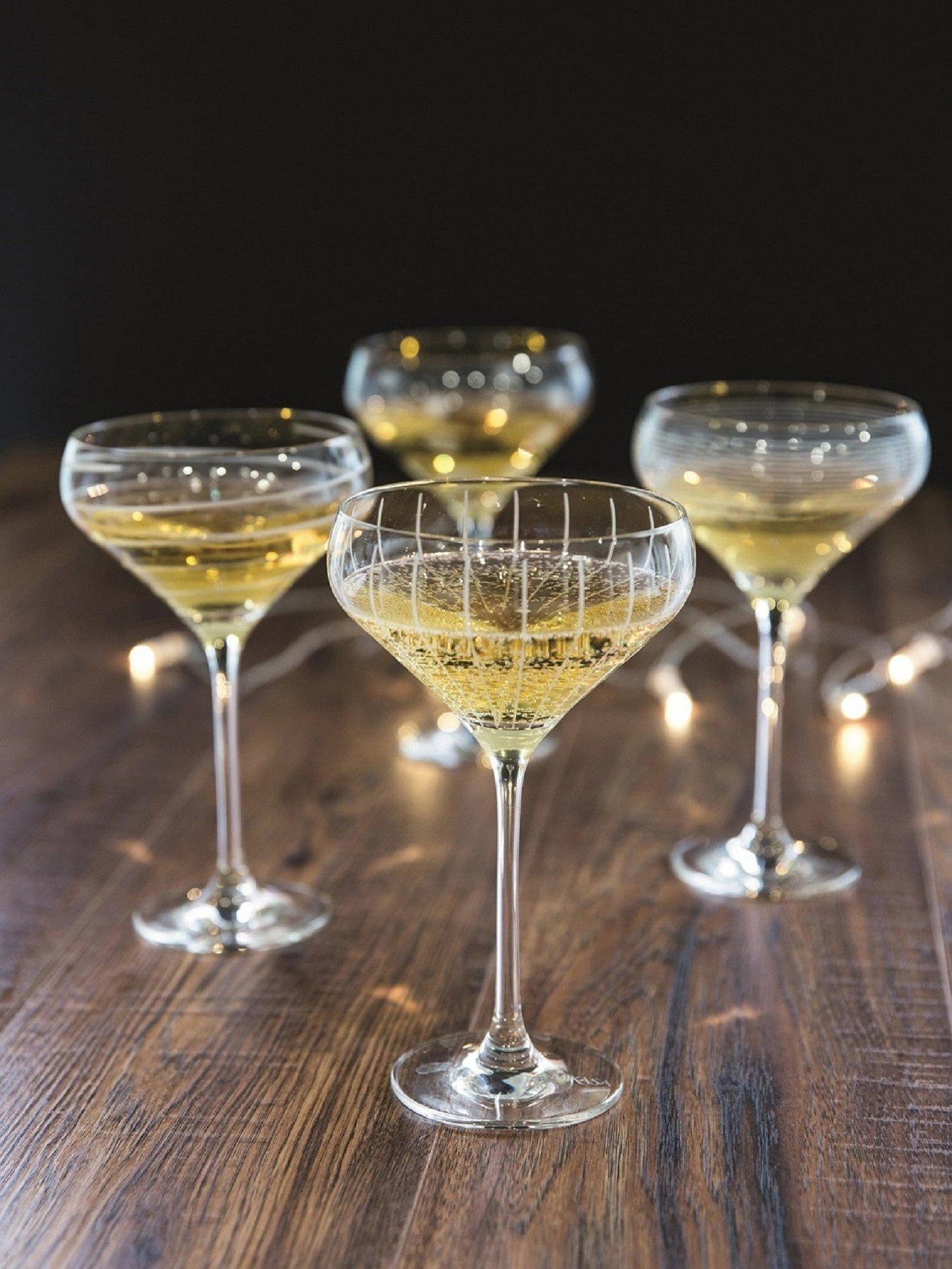 undefined Mikasa Cheers Champagne Saucers – Set of 4