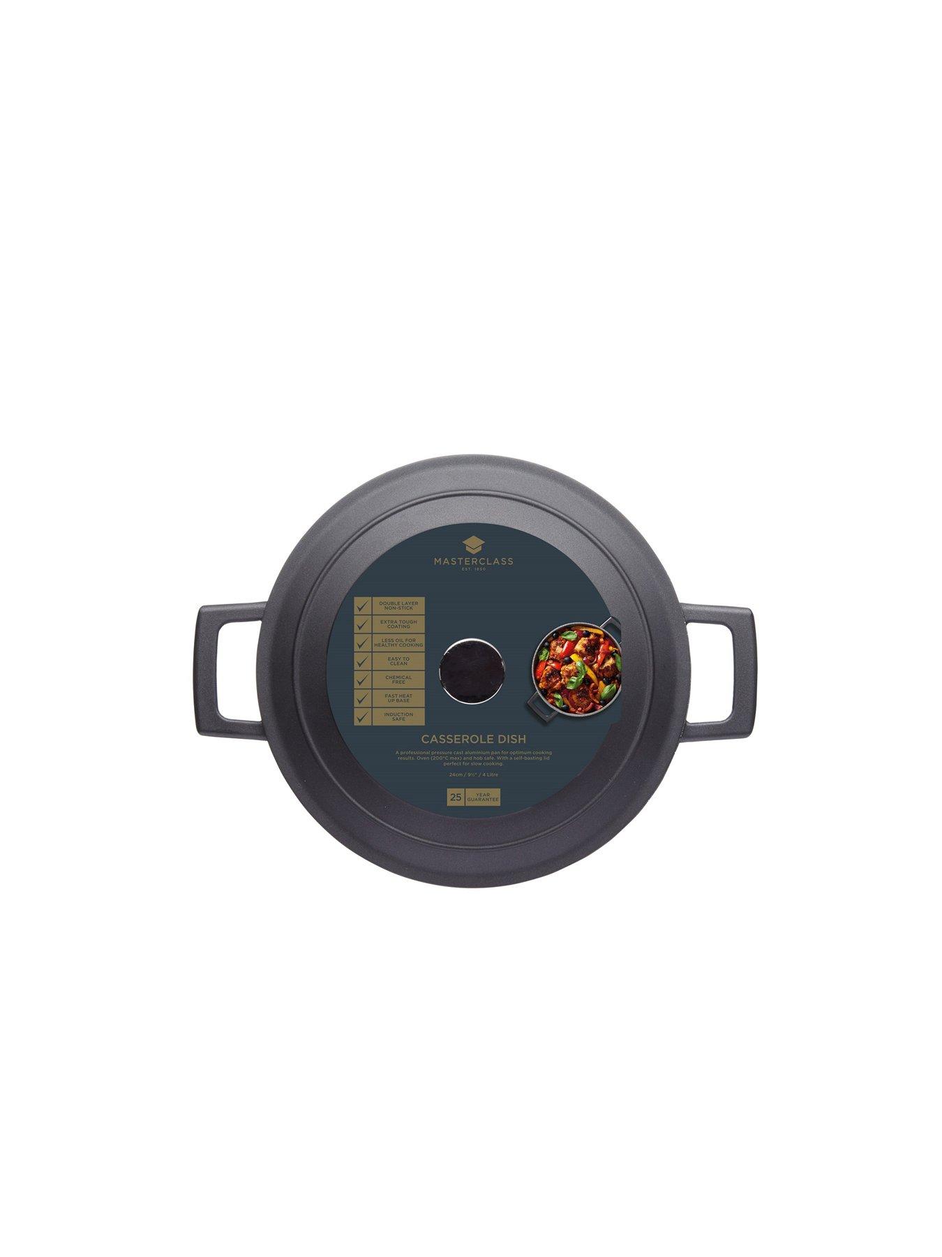 Image 2 of 6 of MasterClass Lightweight Cast Aluminium 4 Litre Casserole Dish - Black
