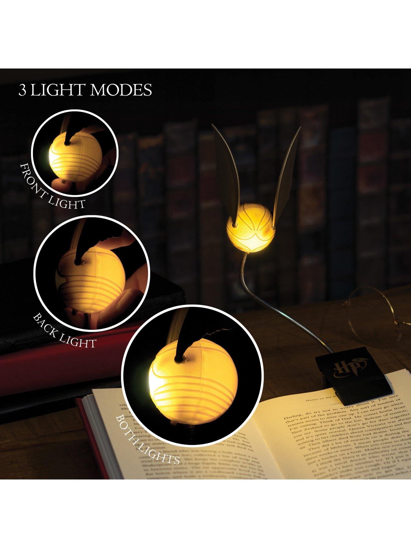 harry-potter-golden-snitch-quidditch-clip-book-light-officially-licensed-for-harry-potter-fans-portable-reading-light-for-books-battery-poweredstillFront