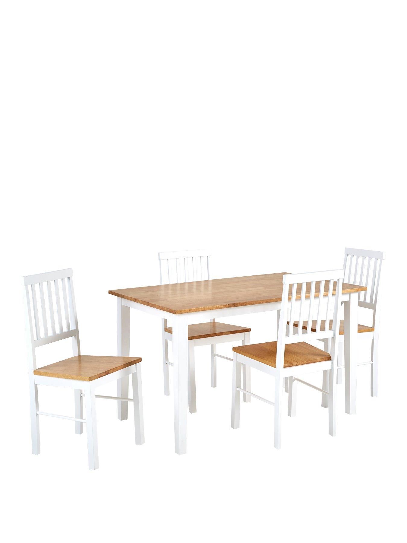 Image 2 of 5 of The Very Collection Michigan 120 cm Dining Table + 4 Chairs