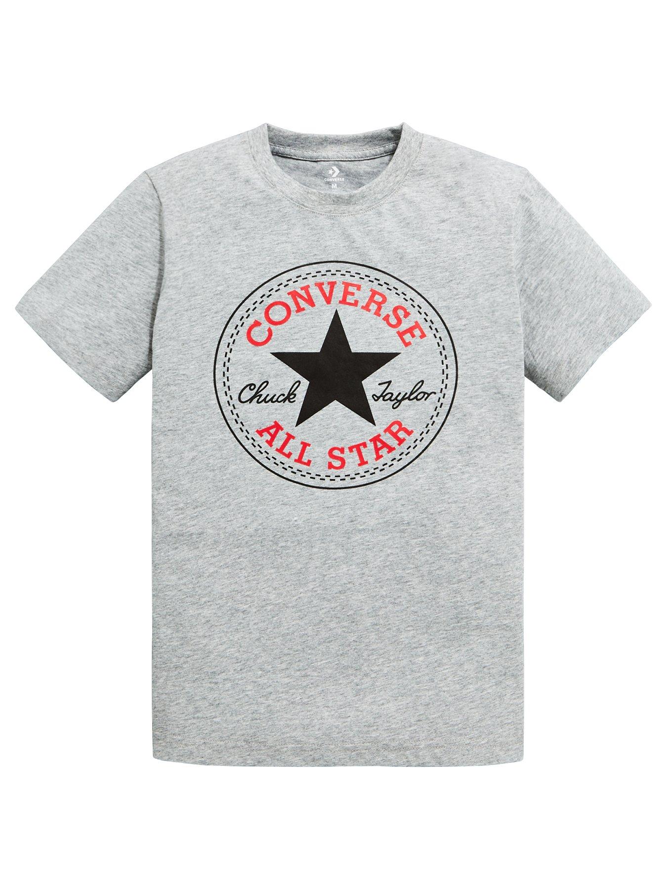 Converse Junior Boys Chuck Patch T-Shirt - Dark Grey
