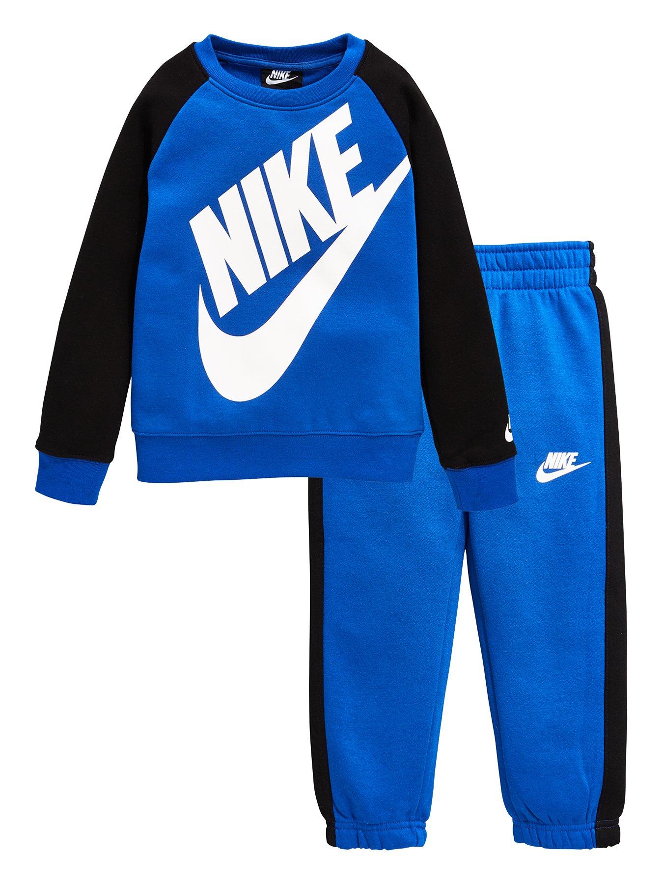 Nike Kids Unisex Club Fleece Hoodie And Joggers Set - Light Blue