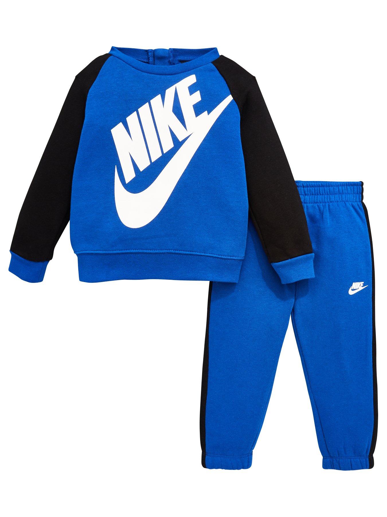 Nike Infant Boys Futura Crew And Jogger Set - Blue