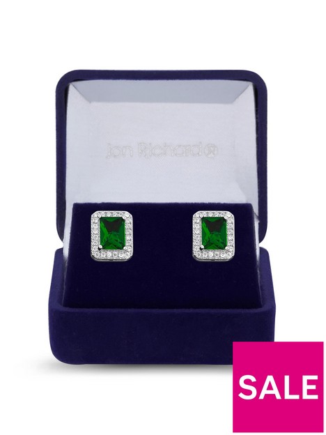jon-richard-cubic-zirconia-emerald-stud-earrings