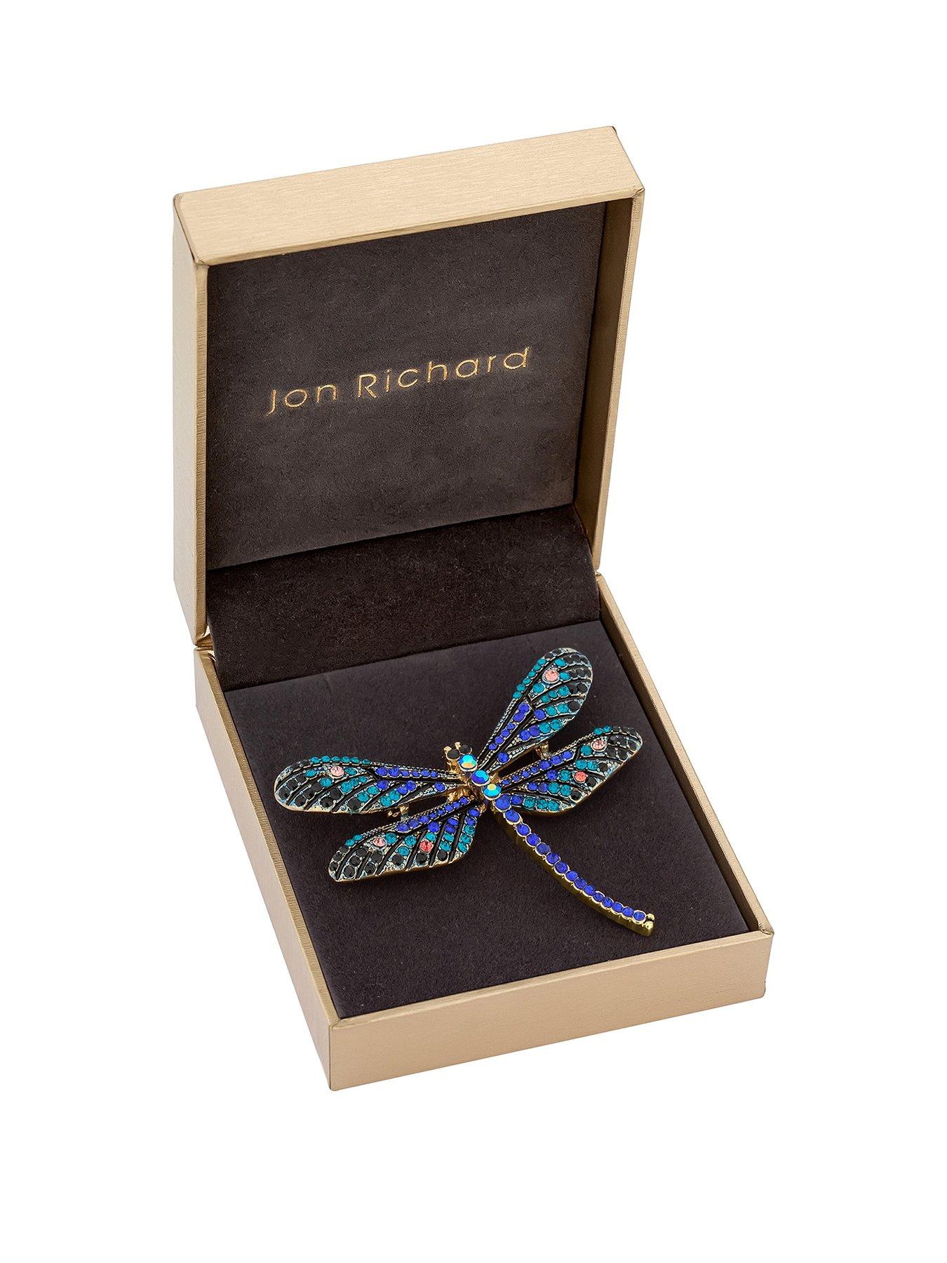 jon-richard-blue-and-multi-colour-pave-dragonfly-broochfront