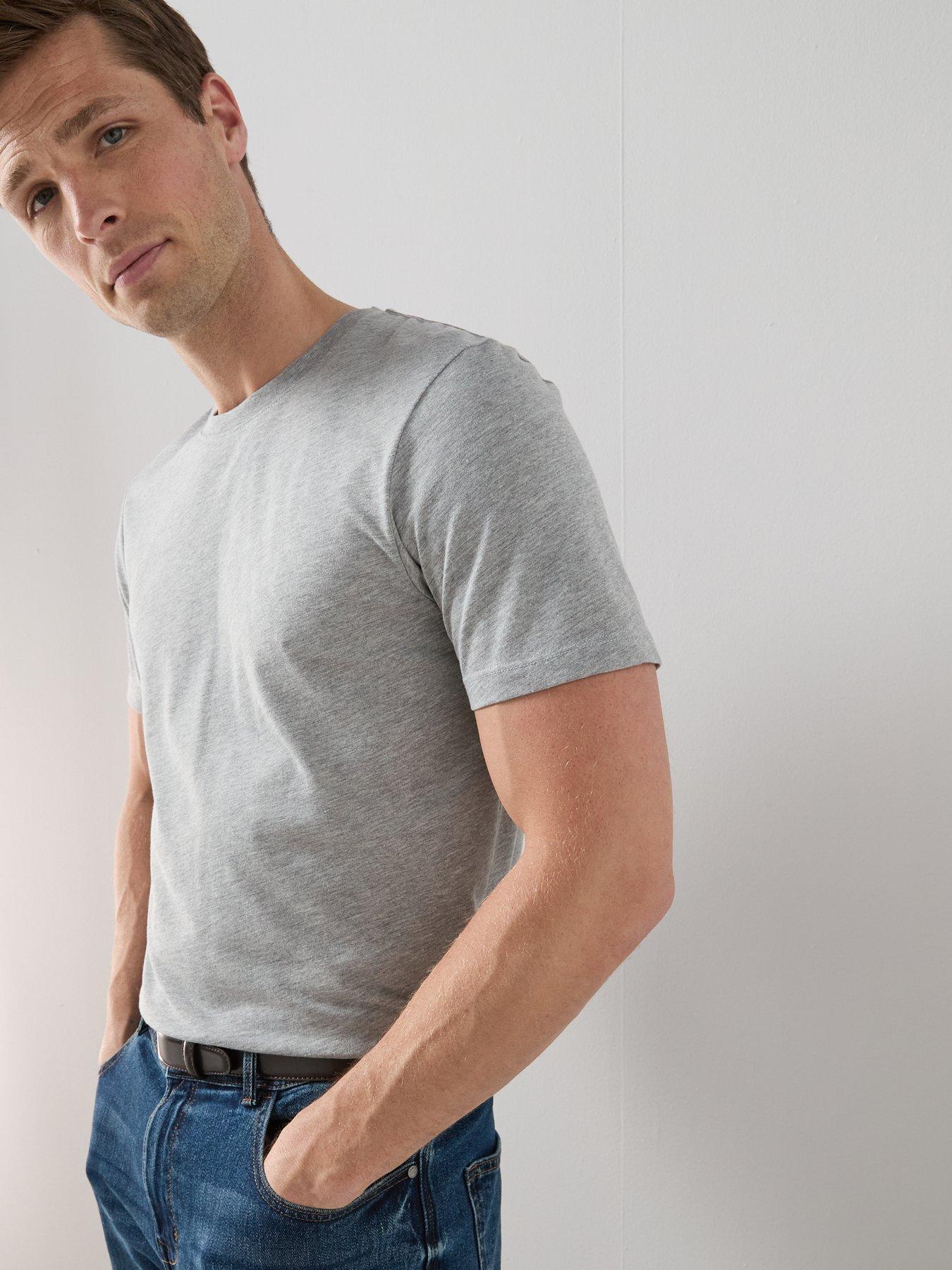 Image 5 of 6 of The Very Collection Essentials 3 Pack Crew T-Shirt - Black/White/Grey