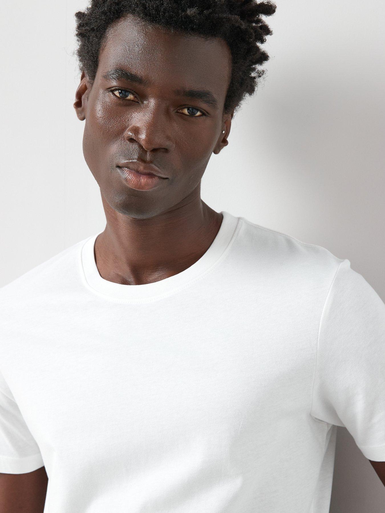 Image 4 of 6 of The Very Collection Pure Cotton Essentials Crew Neck T-shirt - White