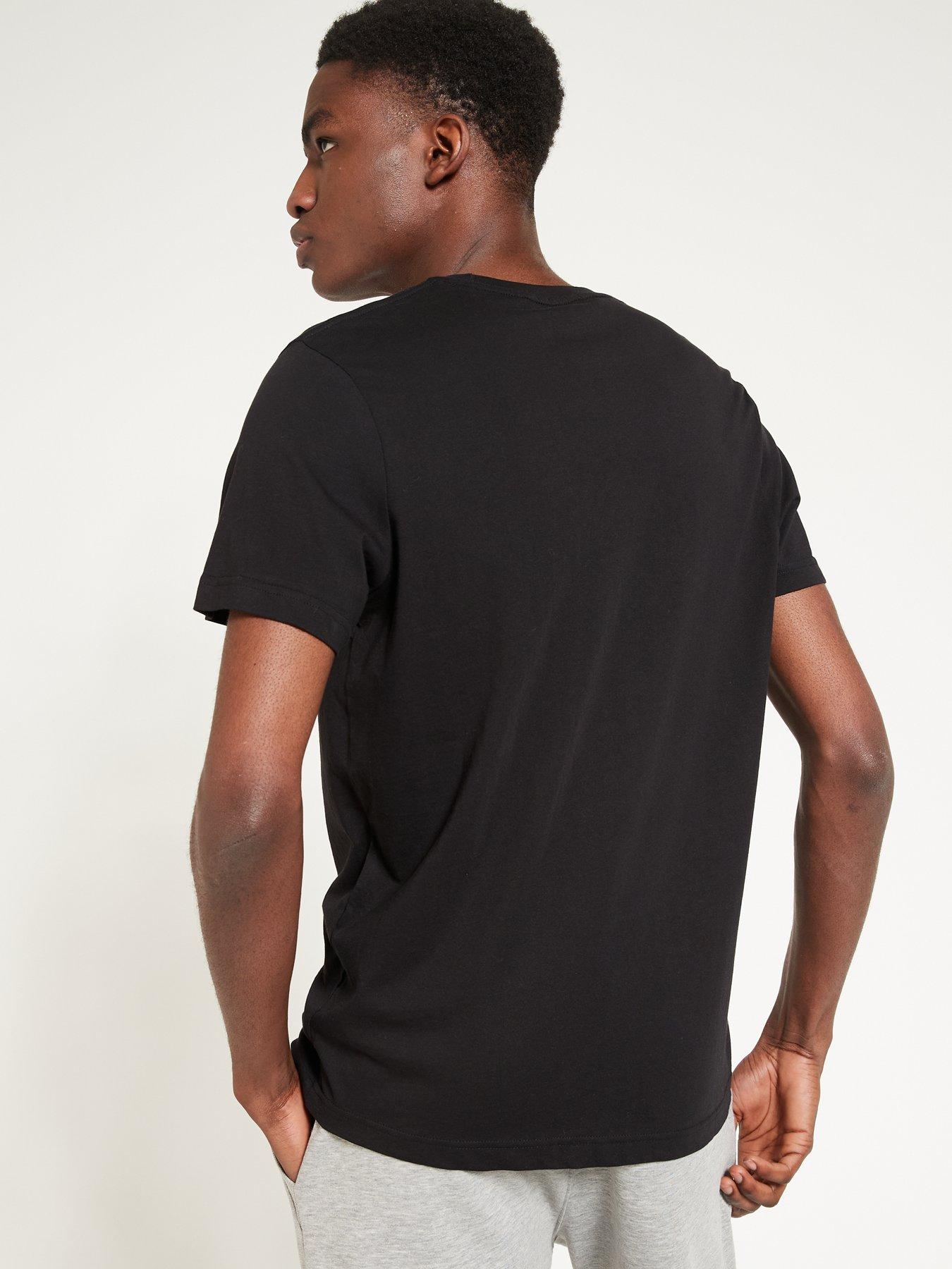 Calvin Klein CK One mesh crew neck lounge t-shirt in black