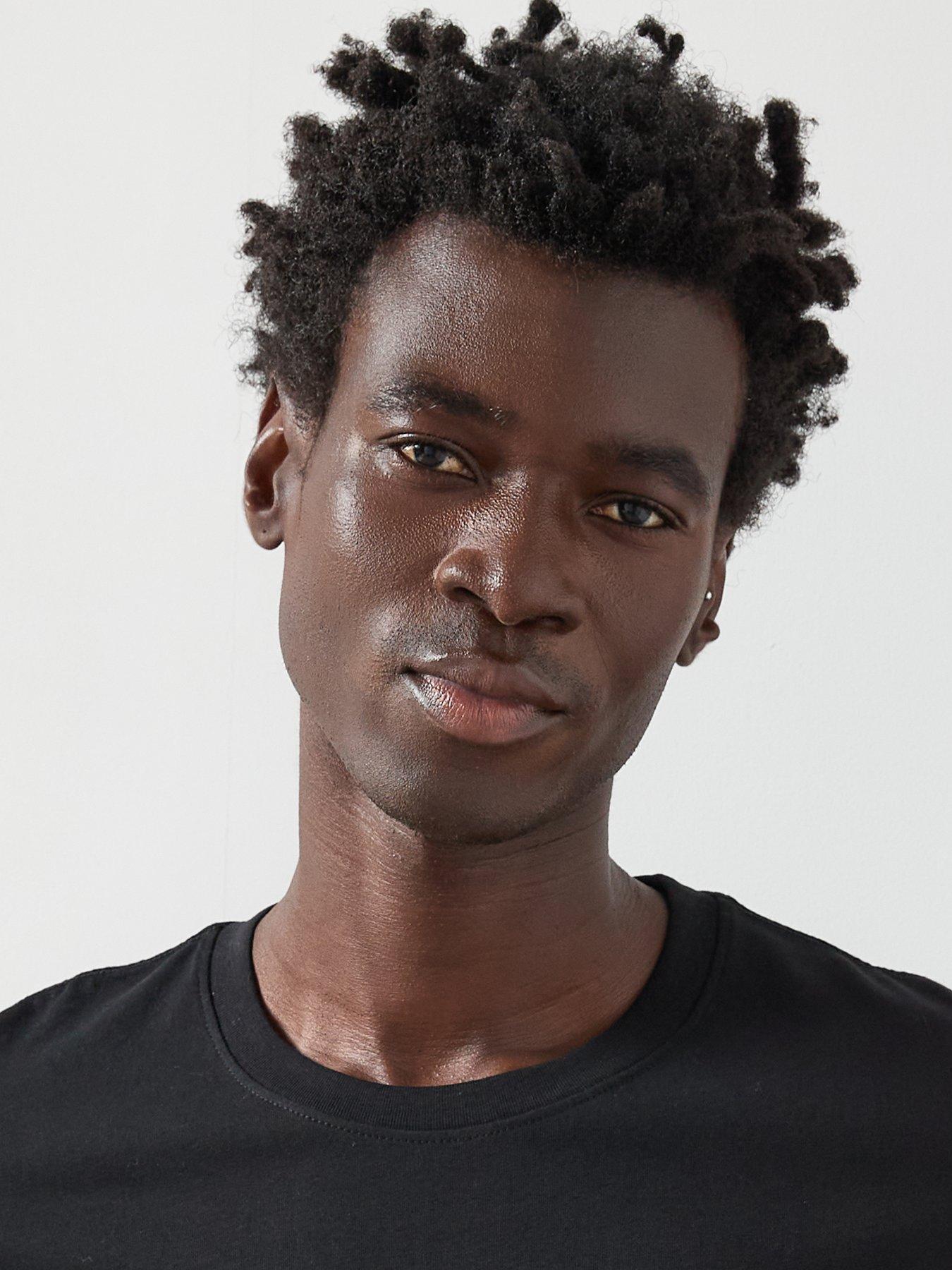 Image 5 of 6 of The Very Collection Mens Pure Cotton Crew Neck Short Sleeve T-Shirt - Black