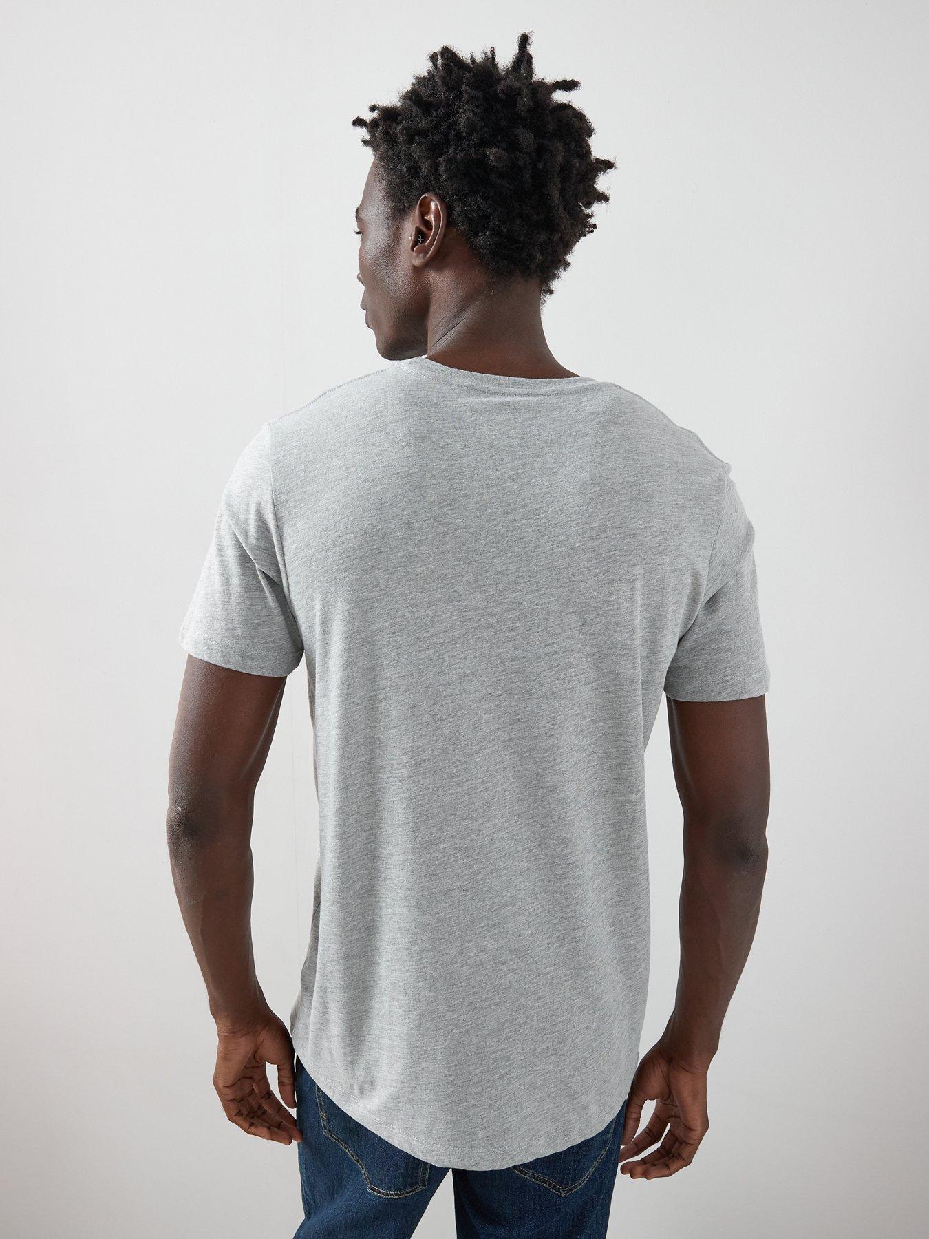 Image 2 of 6 of The Very Collection Essentials Crew Neck T-Shirt - Grey Marl